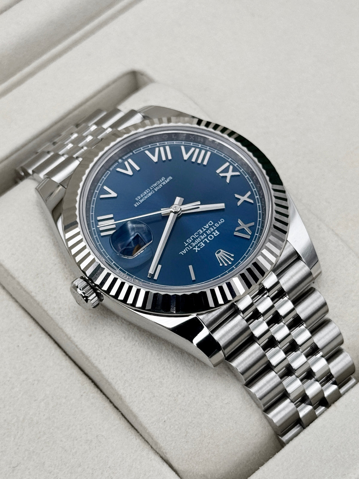 NEW 2026 Rolex Datejust 41mm 126334 Stainless Steel Jubilee Blue Roman Numeral Dial