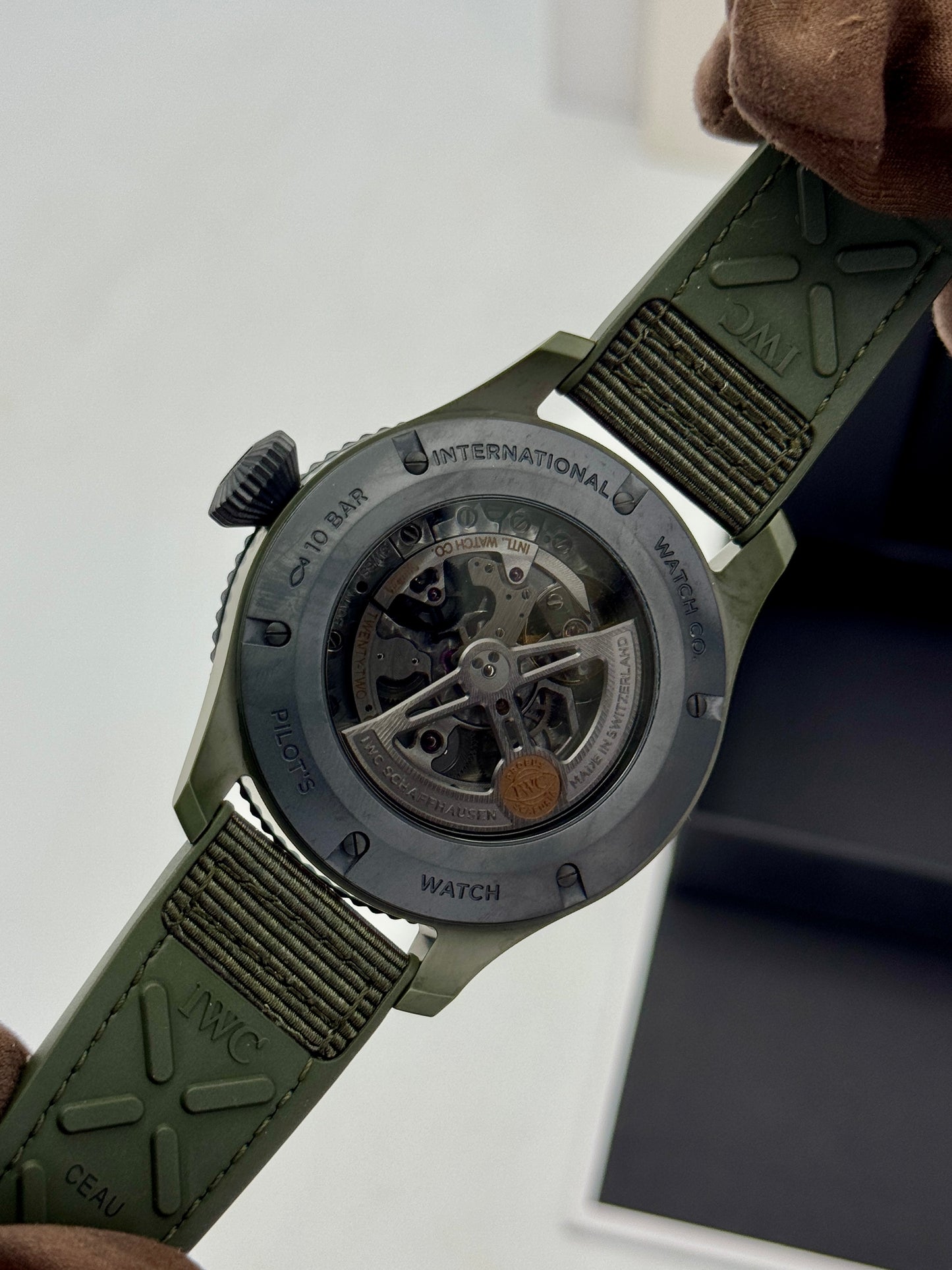 2024 IWC Timezoner Top Gun Woodland Pilot's 46mm IW395601 Ceramic Green Dial
