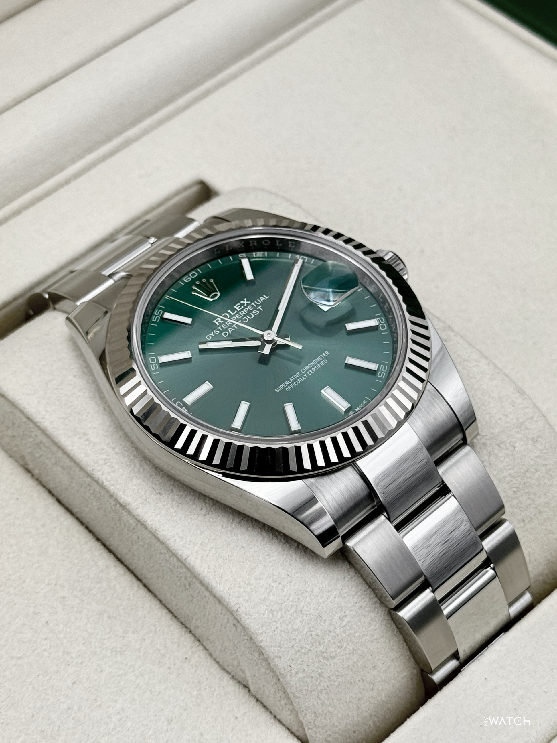 NEW 2026 Rolex Datejust 41mm 126334 Oyster Green Dial - MyWatchLLC