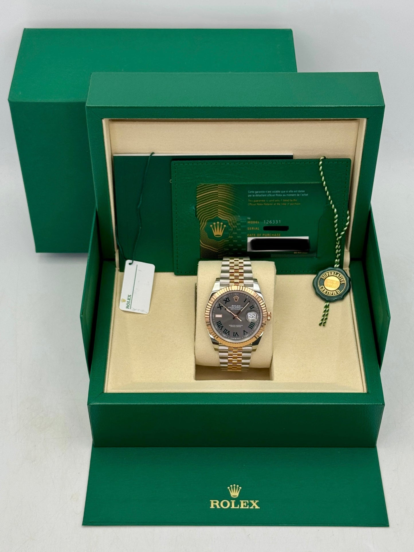 2025 Rolex Datejust 41mm 126331 Two-Tone Jubilee Wimbledon Dial