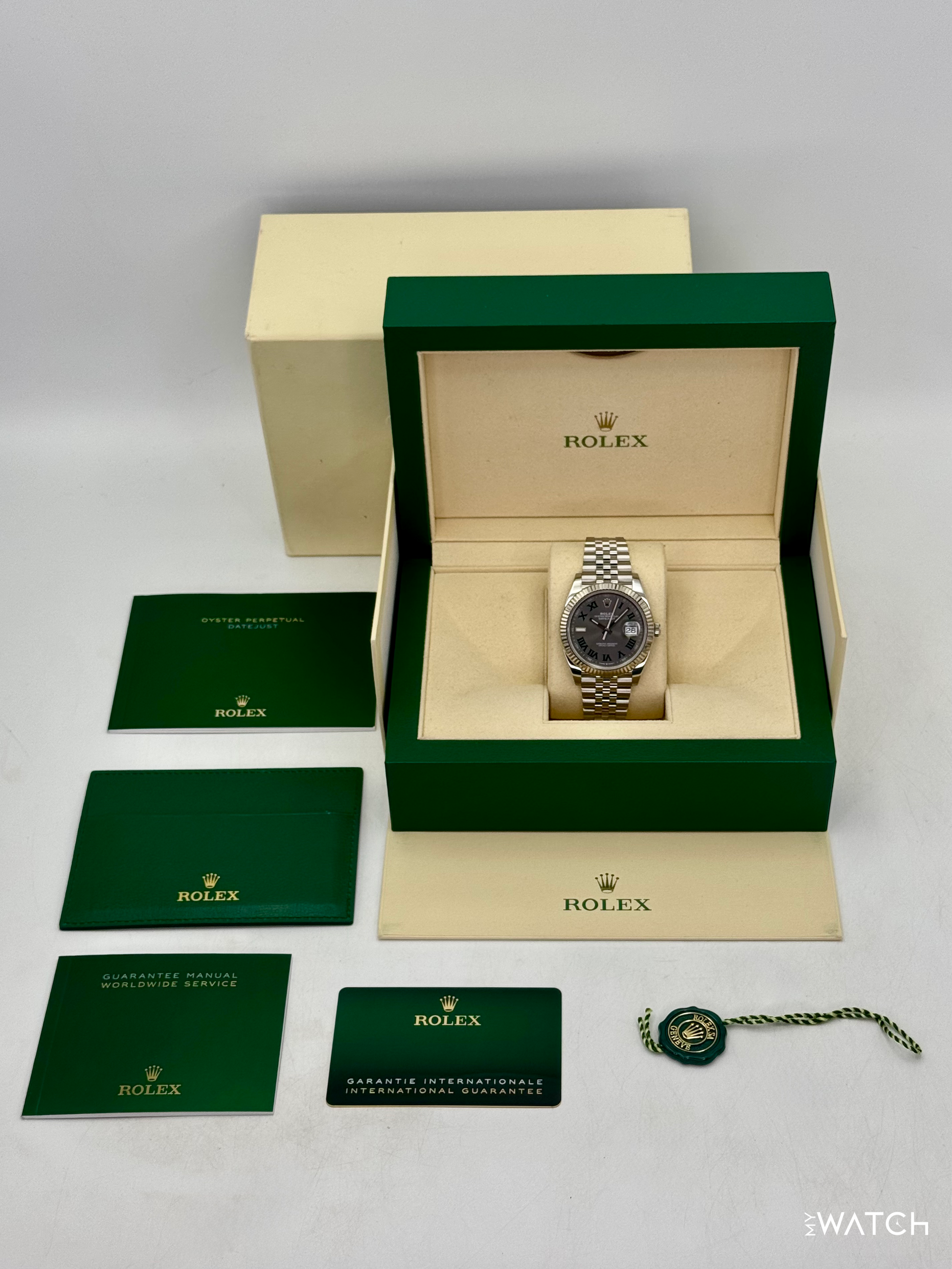 2024 Rolex Datejust 41mm 126334 Jubilee Wimbledon Dial - MyWatchLLC