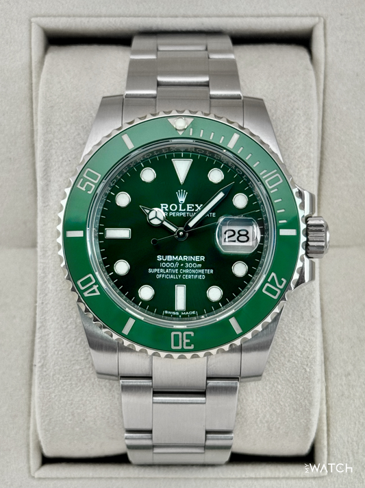 2020 Rolex Submariner “Hulk” 40mm 116610LV Green Dial (GREEN CARD) - MyWatchLLC
