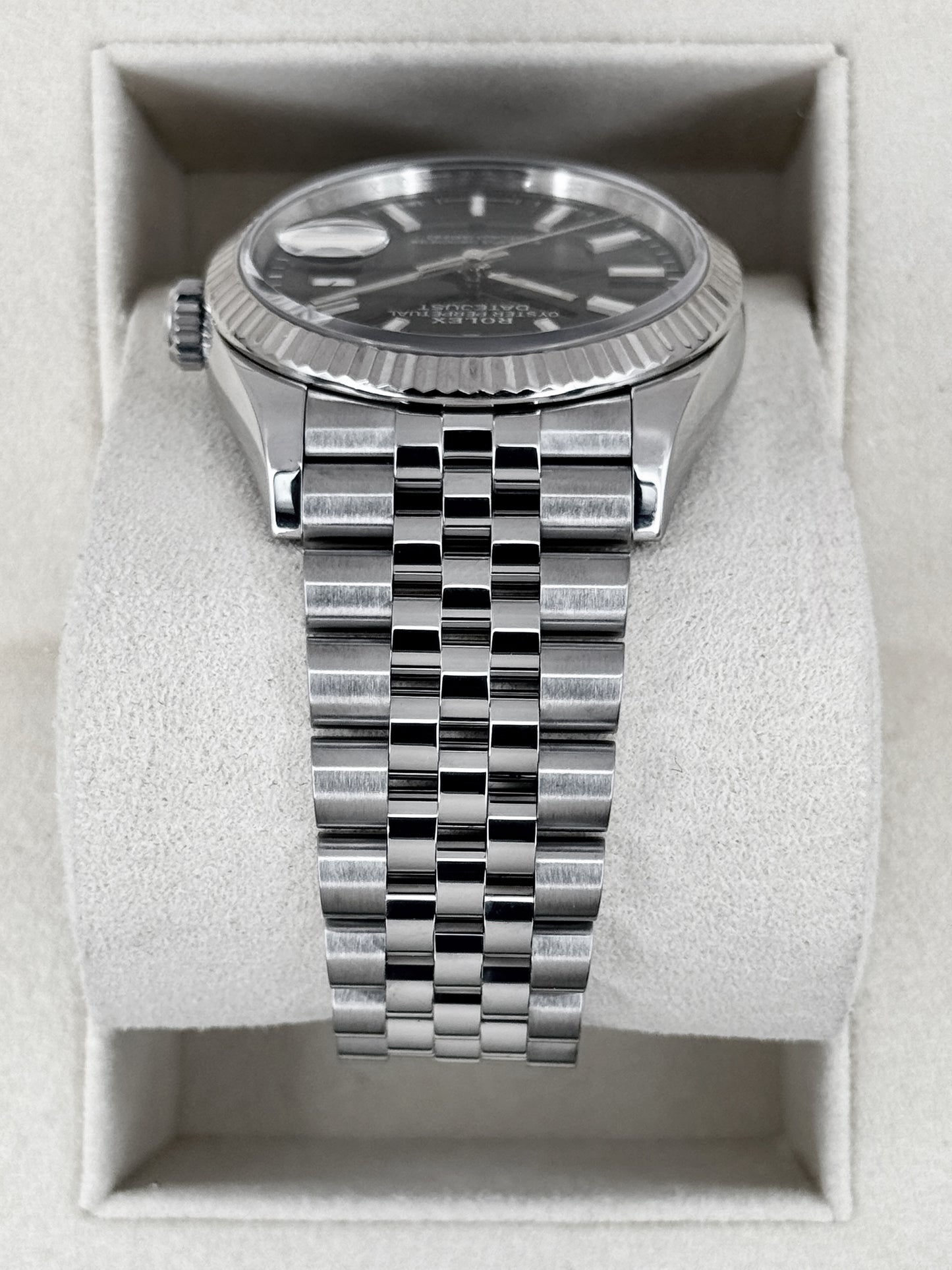 2019 Rolex Datejust 36mm 126234 Stainless Steel Jubilee Black Dial