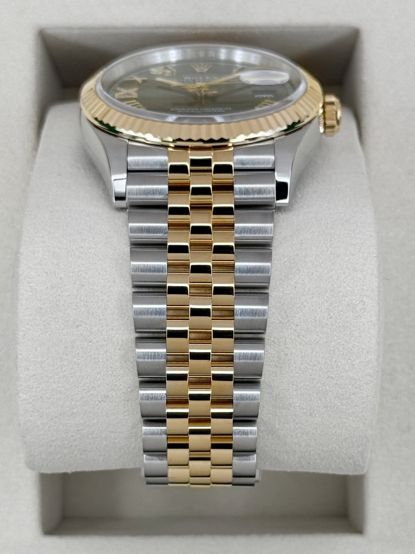 NEW 2026 Rolex Datejust 36mm 126233 Two-Tone Jubilee Green Diamond Dial
