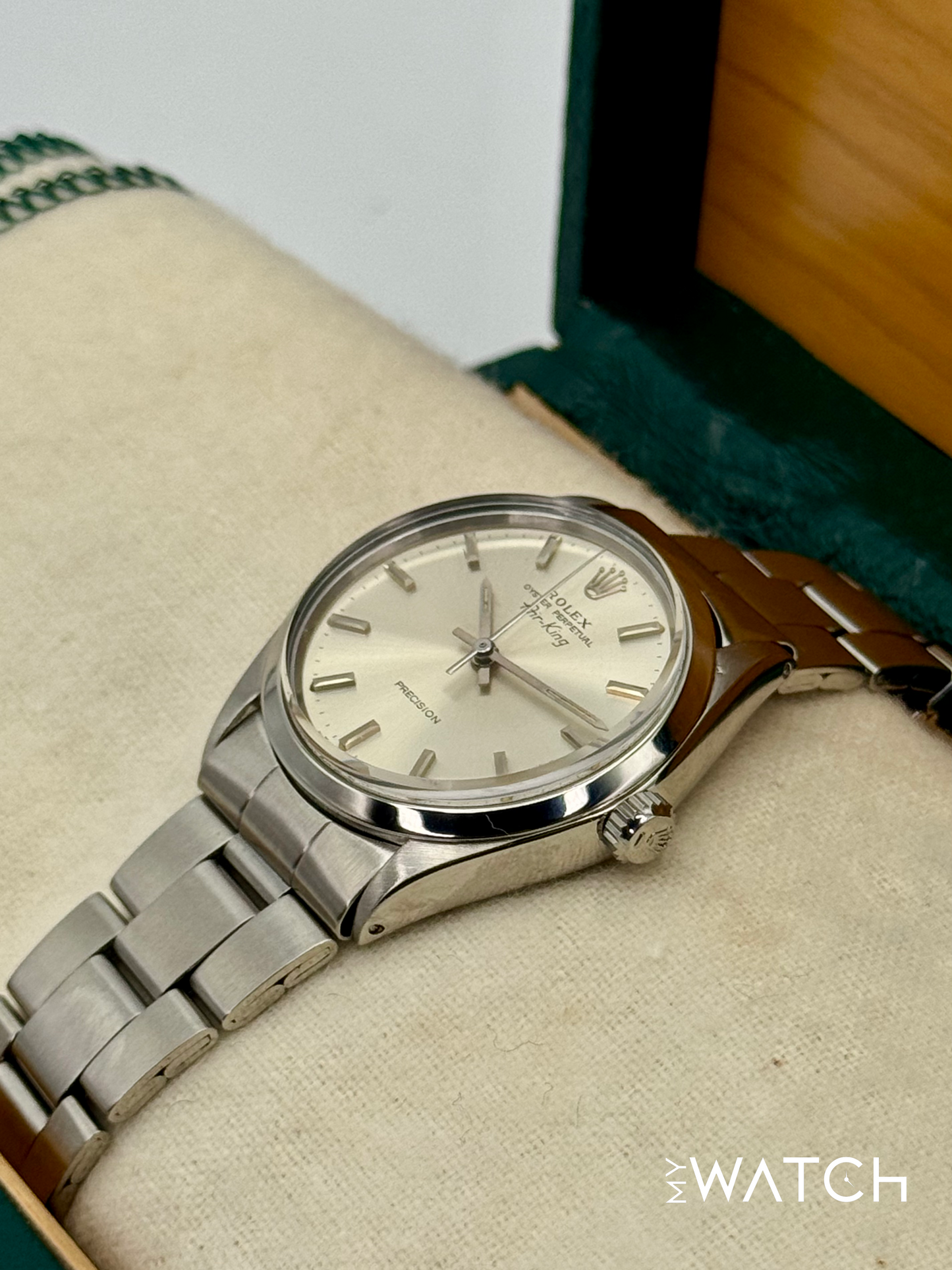 1973 Rolex Air-King 34mm 5500 Stainless Steel Oyster Silver Dial