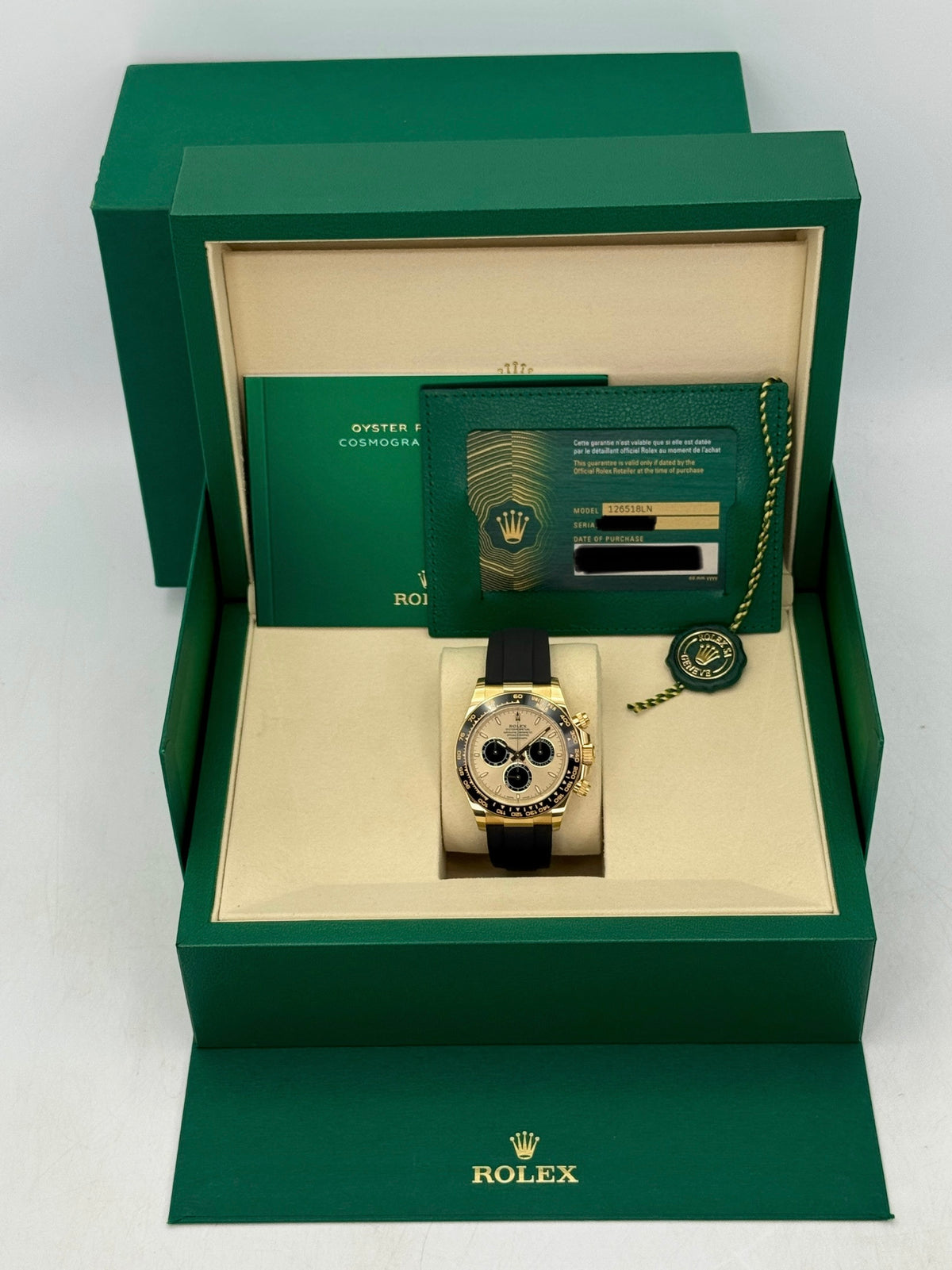 NEW 2026 Rolex Daytona 40mm 126518LN Yellow Gold Champagne Pikachu Dial (NEW STYLE CARD)