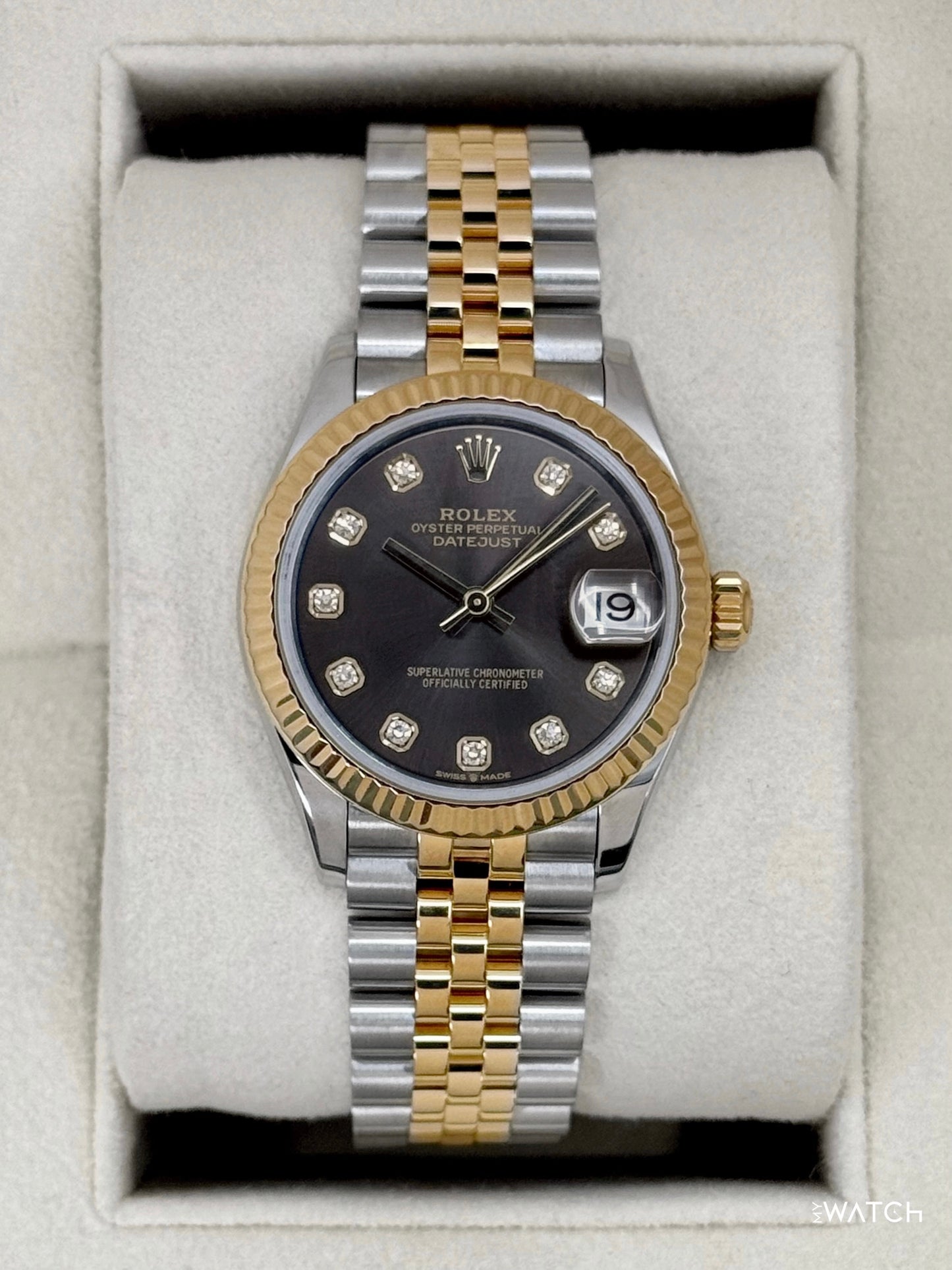 2021 Rolex Datejust 31mm 278273 Two-Tone Rhodium Diamond Dial - MyWatchLLC