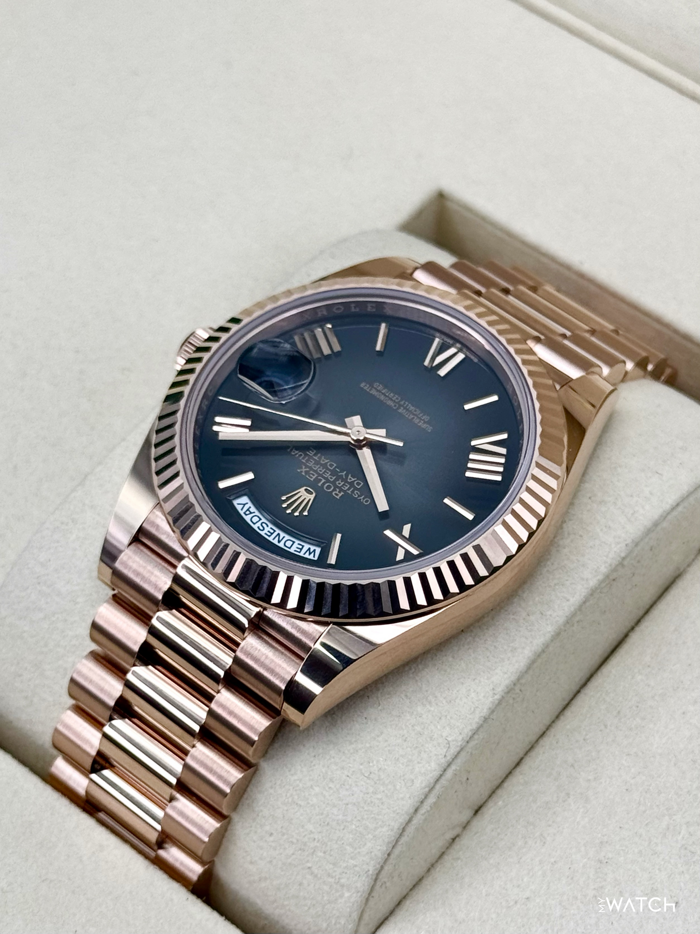 NEW 2026 Rolex Day-Date 40mm 228235 Presidential Slate Ombre Dial - MyWatchLLC