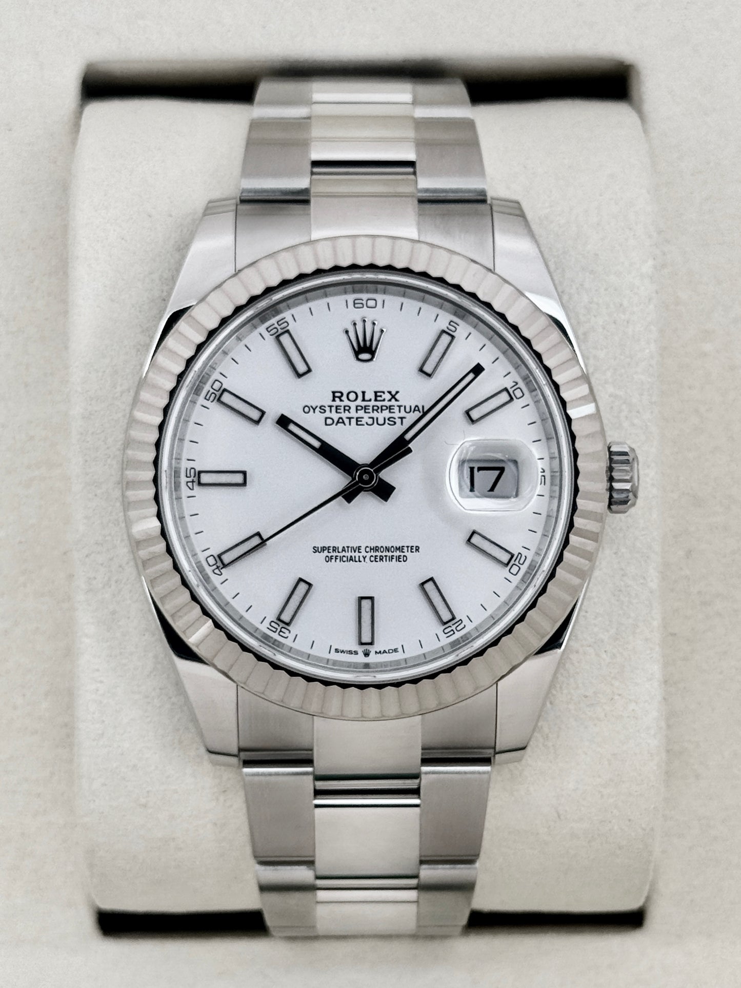 NEW 2026 Rolex Datejust 41mm 126334 Stainless Steel Oyster White Dial