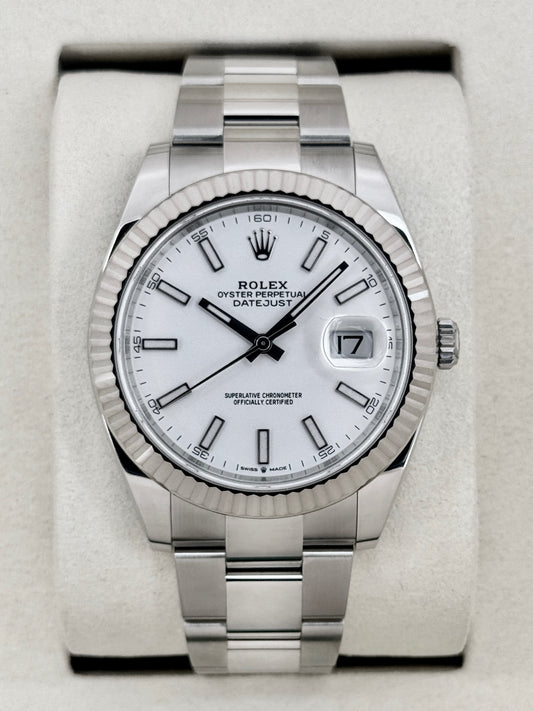 NEW 2026 Rolex Datejust 41mm 126334 Stainless Steel Oyster White Dial