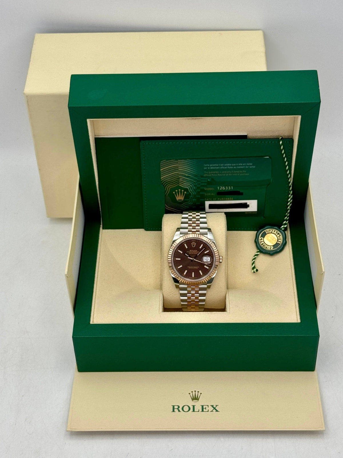 2022 Rolex Datejust 41mm 126331 Two-Tone Jubilee Chocolate Dial - MyWatchLLC