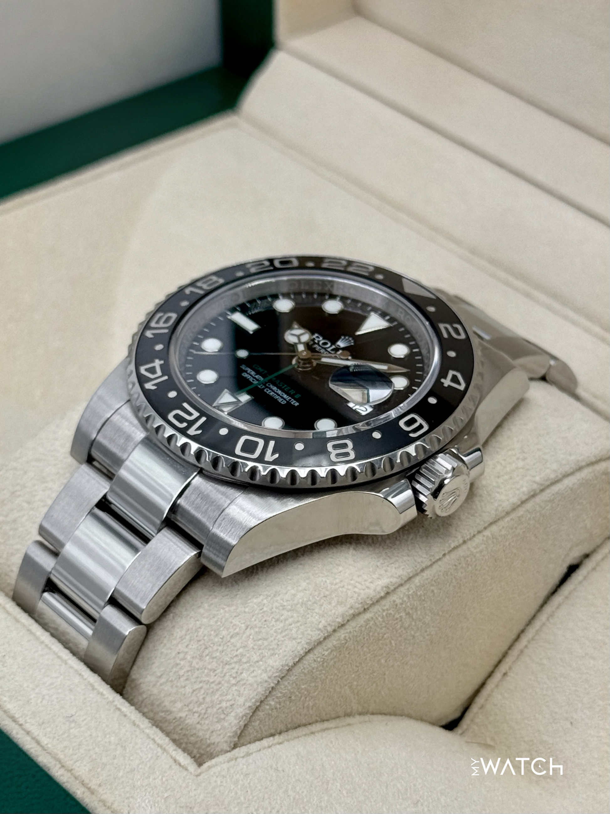 2017 Rolex GMT-Master II 40mm 116710LN Stainless Steel Black Dial (with RSC) - MyWatchLLC