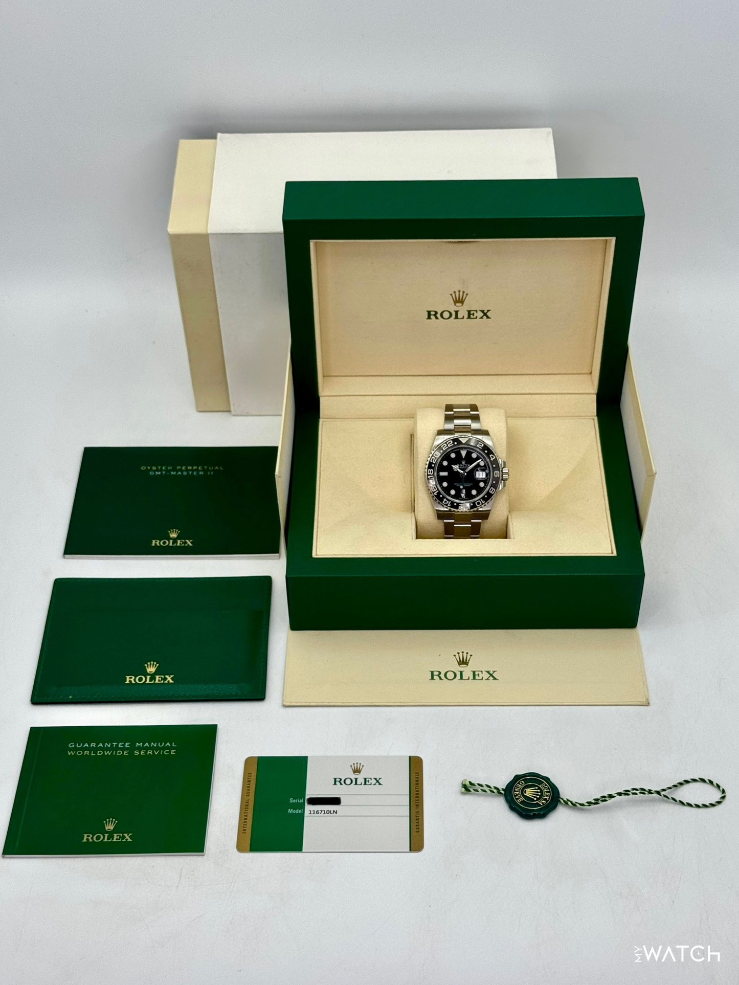 2018 Rolex GMT-Master II 40mm 116710LN Stainless Steel Black Dial - MyWatchLLC