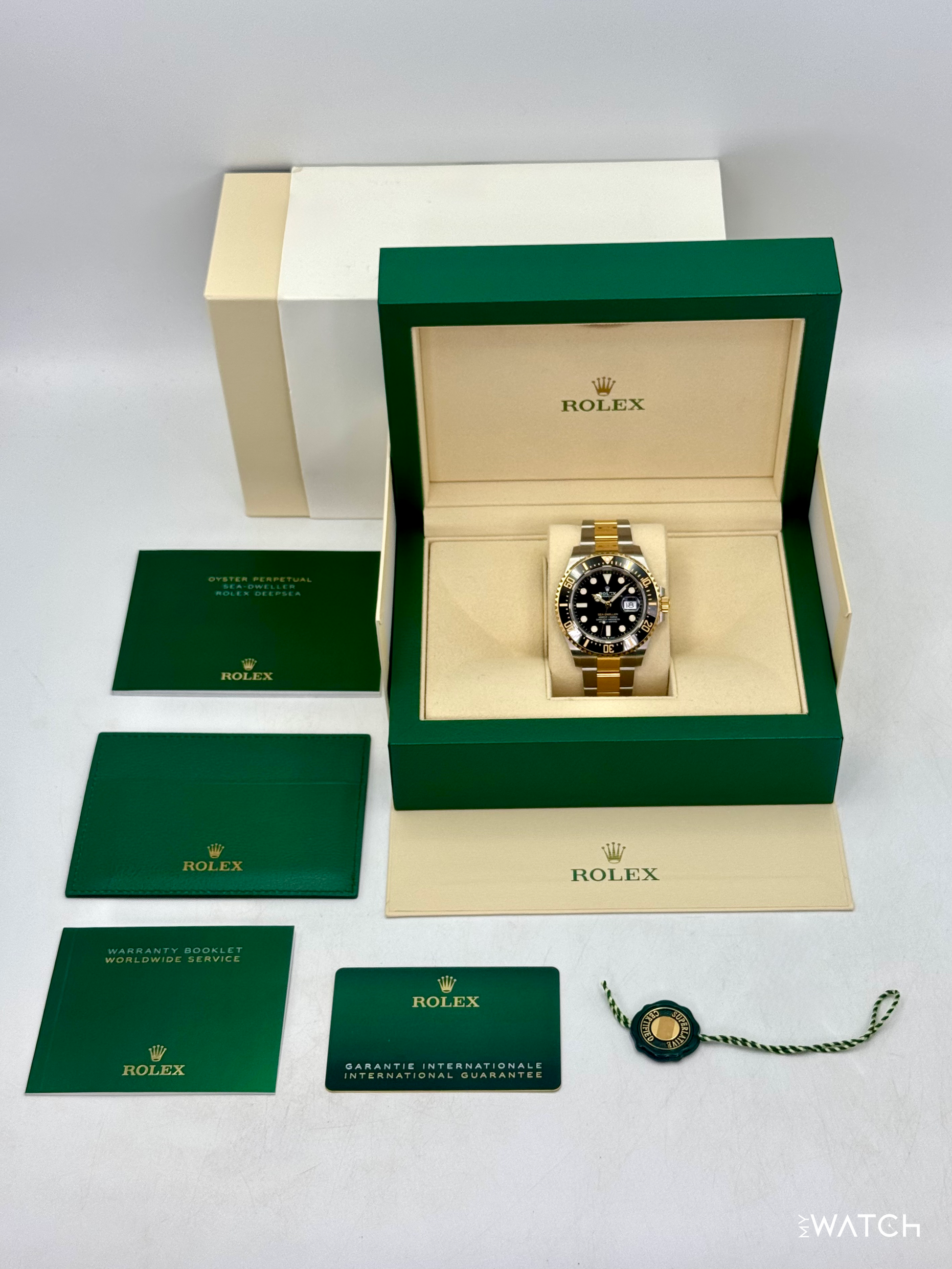 NEW 2022 Rolex Sea-Dweller 43mm 126603 Two-Tone Black Dial - MyWatchLLC