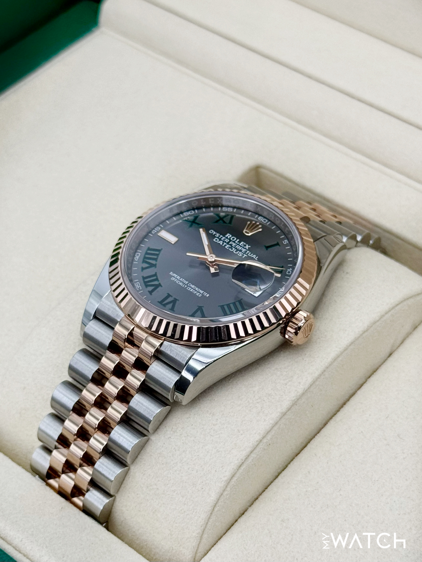 NEW 2025 Rolex Datejust 36mm 126231 Two-Tone Jubilee Wimbledon Dial