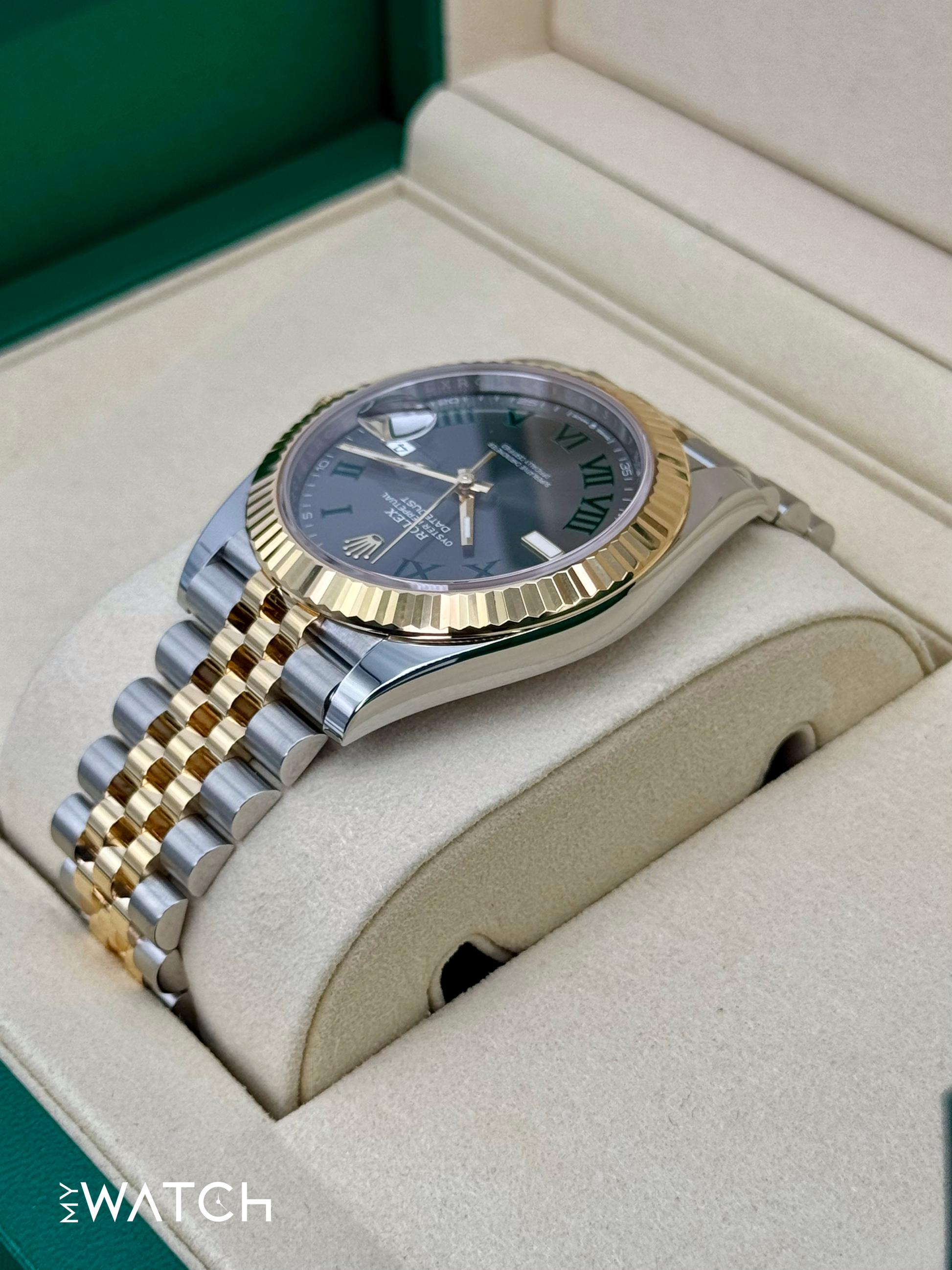 NEW 2025 Rolex Datejust 41mm 126333 Two-Tone Jubilee Wimbledon Dial - MyWatchLLC