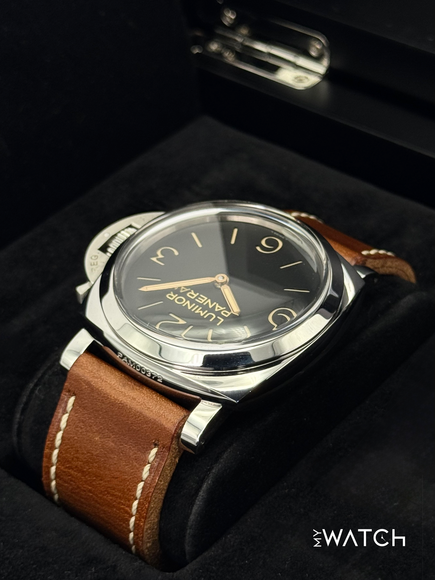 2012 Panerai Luminor 1950 3 Days 47mm PAM00372 Stainless Steel Black Dial