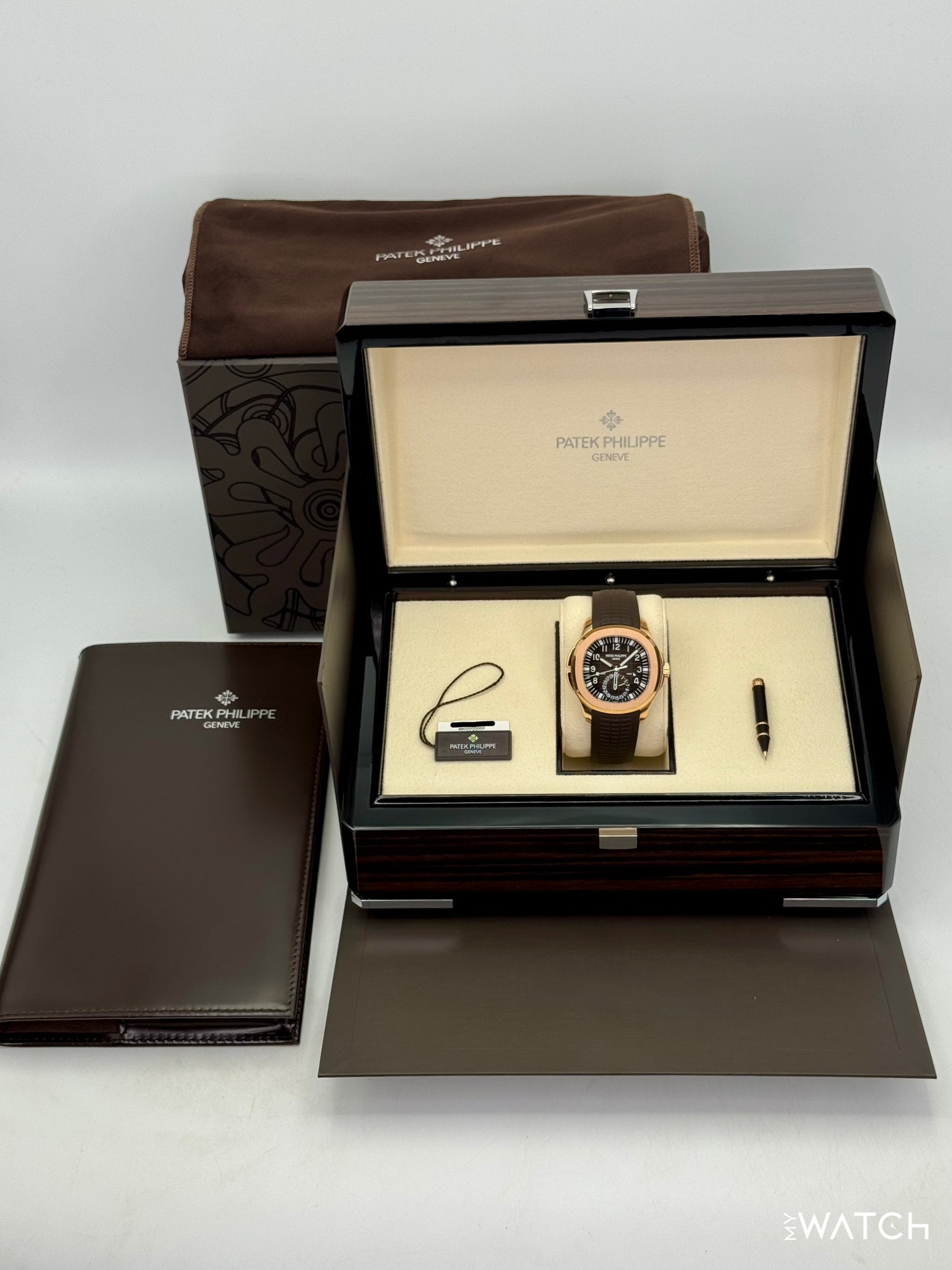 2024 Patek Philippe Aquanaut 40.8mm 5164R-001 Rose Gold Brown Dial - MyWatchLLC