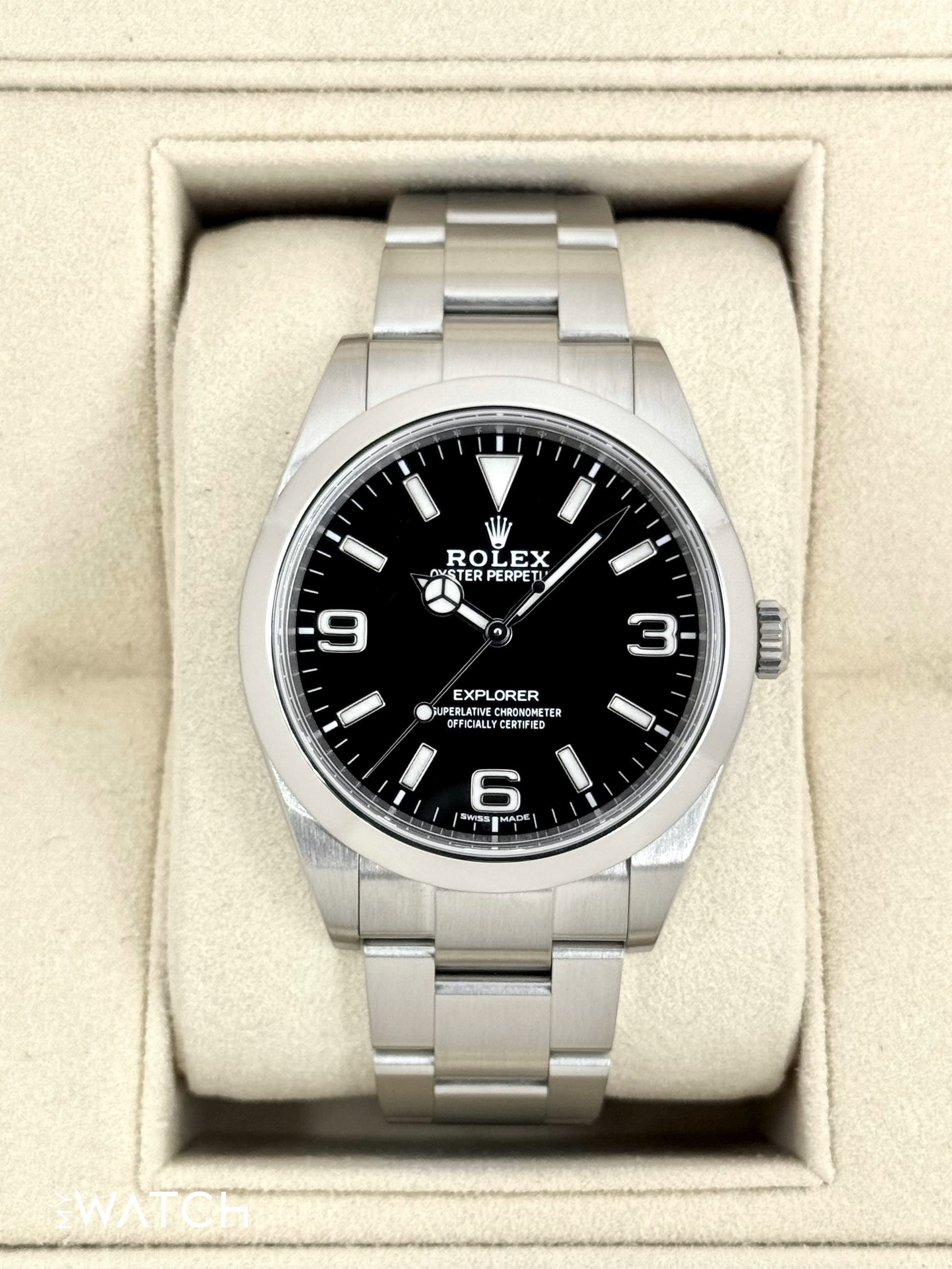 2020 Rolex Explorer 39mm 214270 Stainless Steel Black Dial