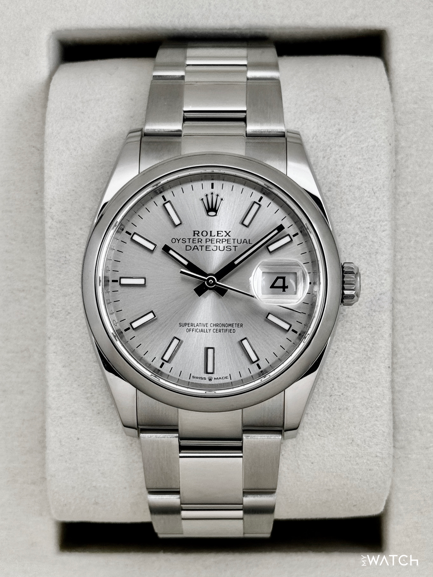 2025 Rolex Datejust 36mm 126200 Stainless Steel Oyster Silver Dial