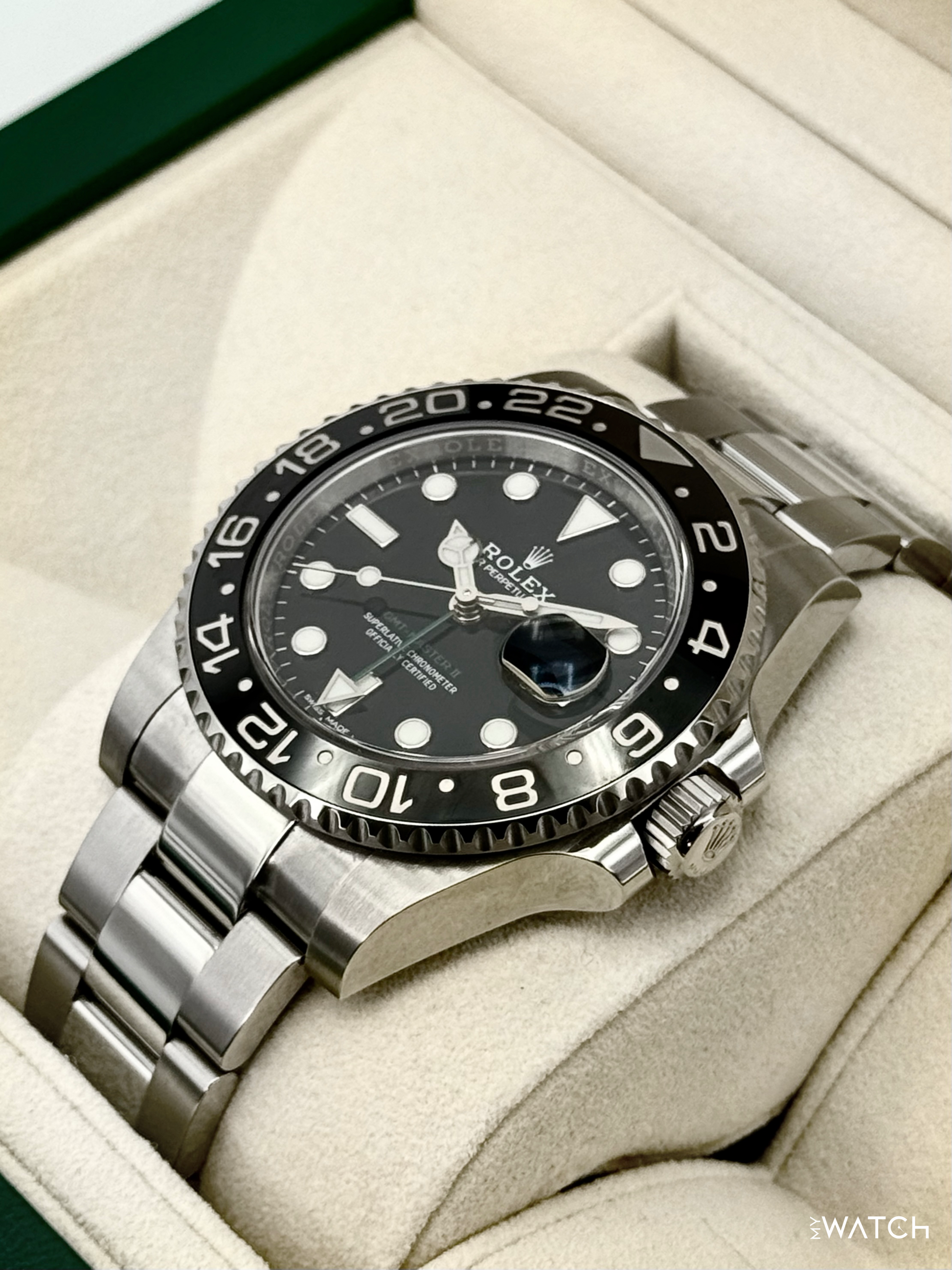 2018 Rolex GMT-Master II 40mm 116710LN Stainless Steel Black Dial - MyWatchLLC