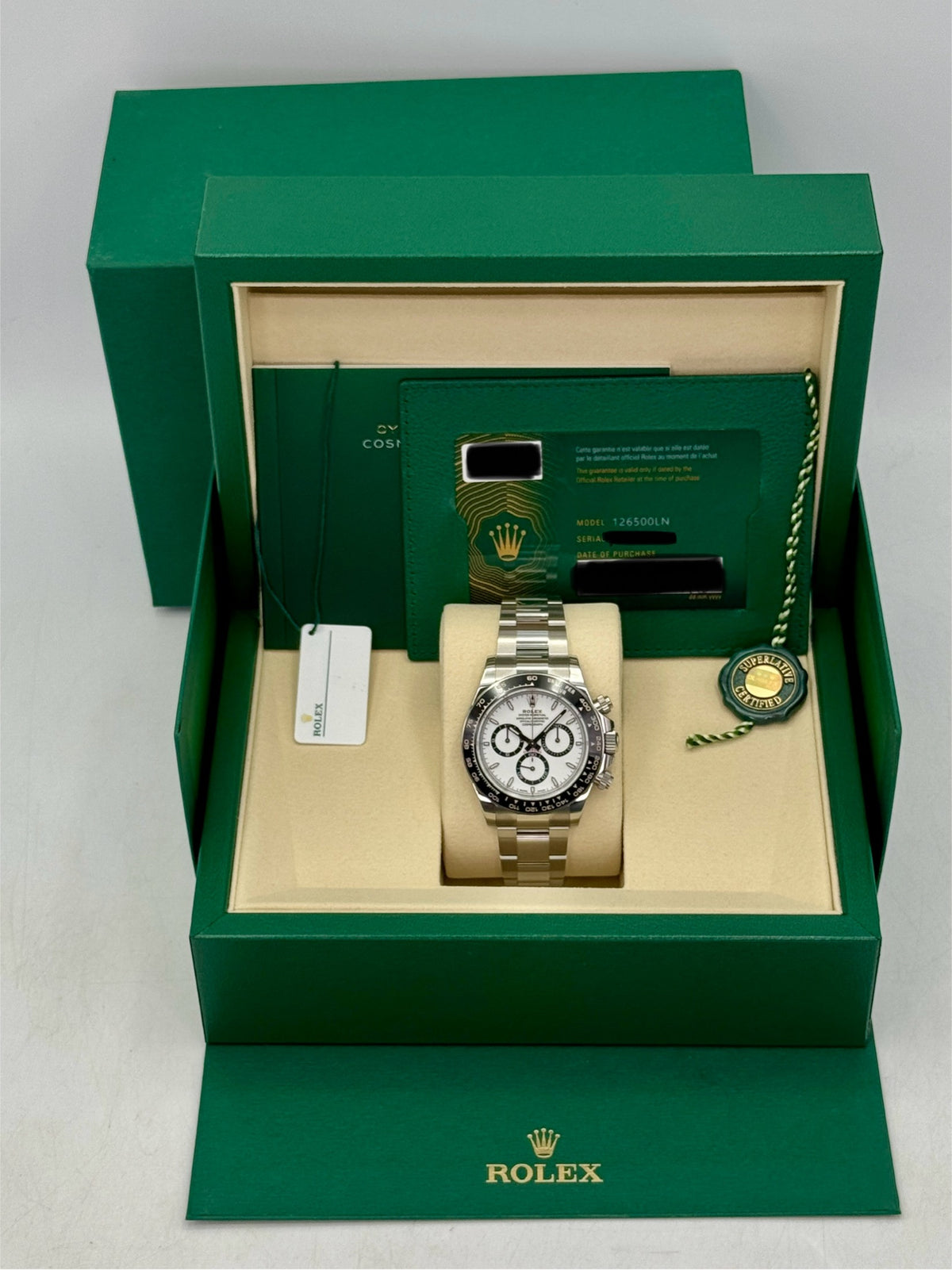 2026 Rolex Daytona 40mm 126500LN Stainless Steel Panda Dial