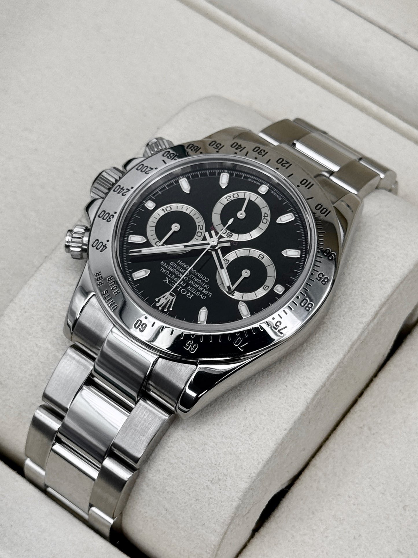 2005 Rolex Daytona 40mm 116520 Stainless Steel Black Dial (RSC)