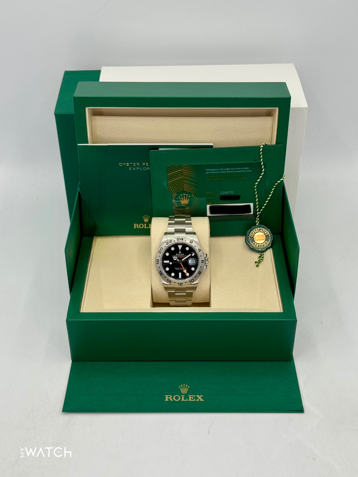 NEW 2026 Rolex Explorer II 42mm 226570 Stainless Steel Black Dial - MyWatchLLC