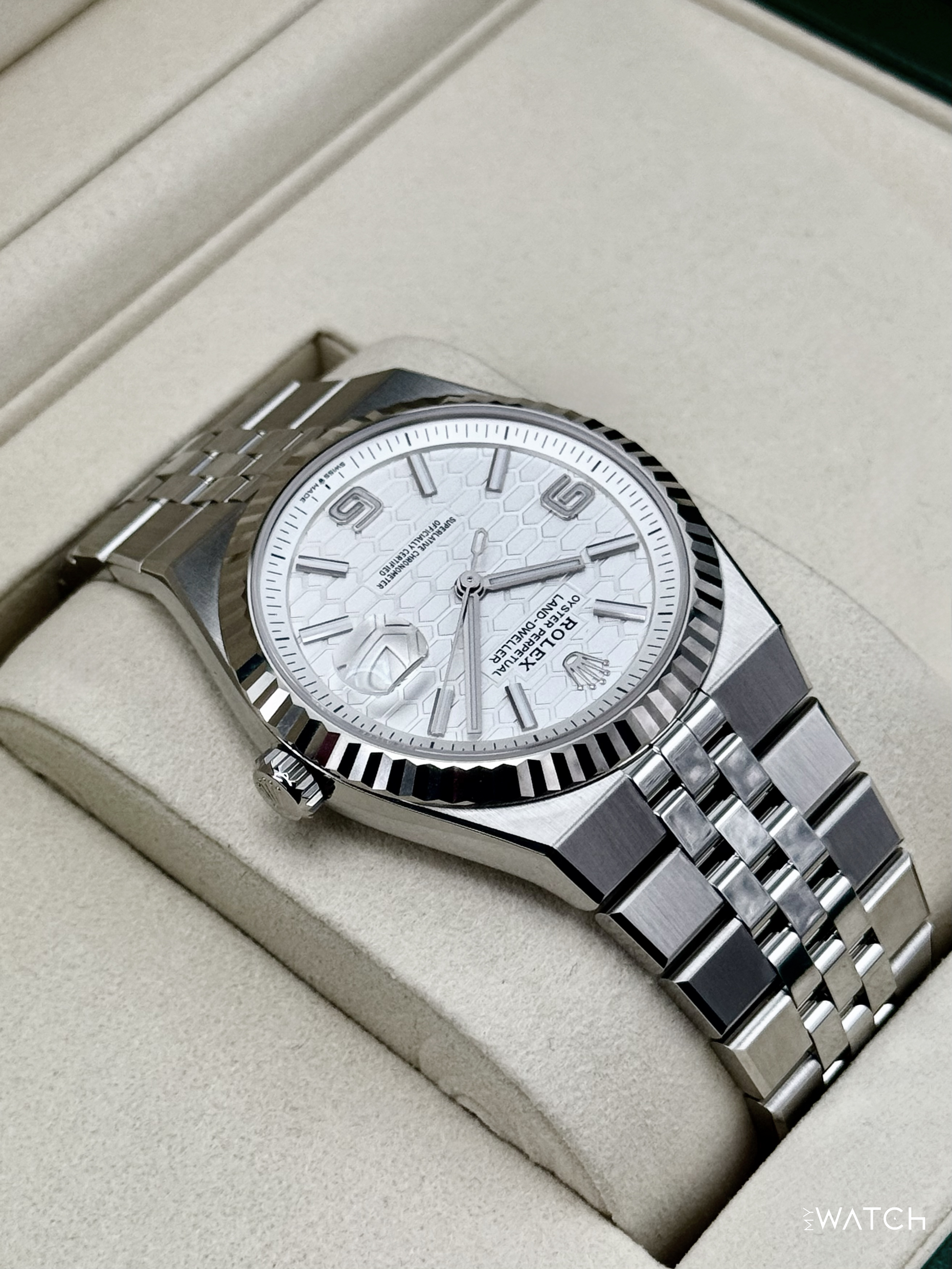 NEW 2026 Rolex Land-Dweller 40mm 127334 Stainless Steel Jubilee White Dial - MyWatchLLC
