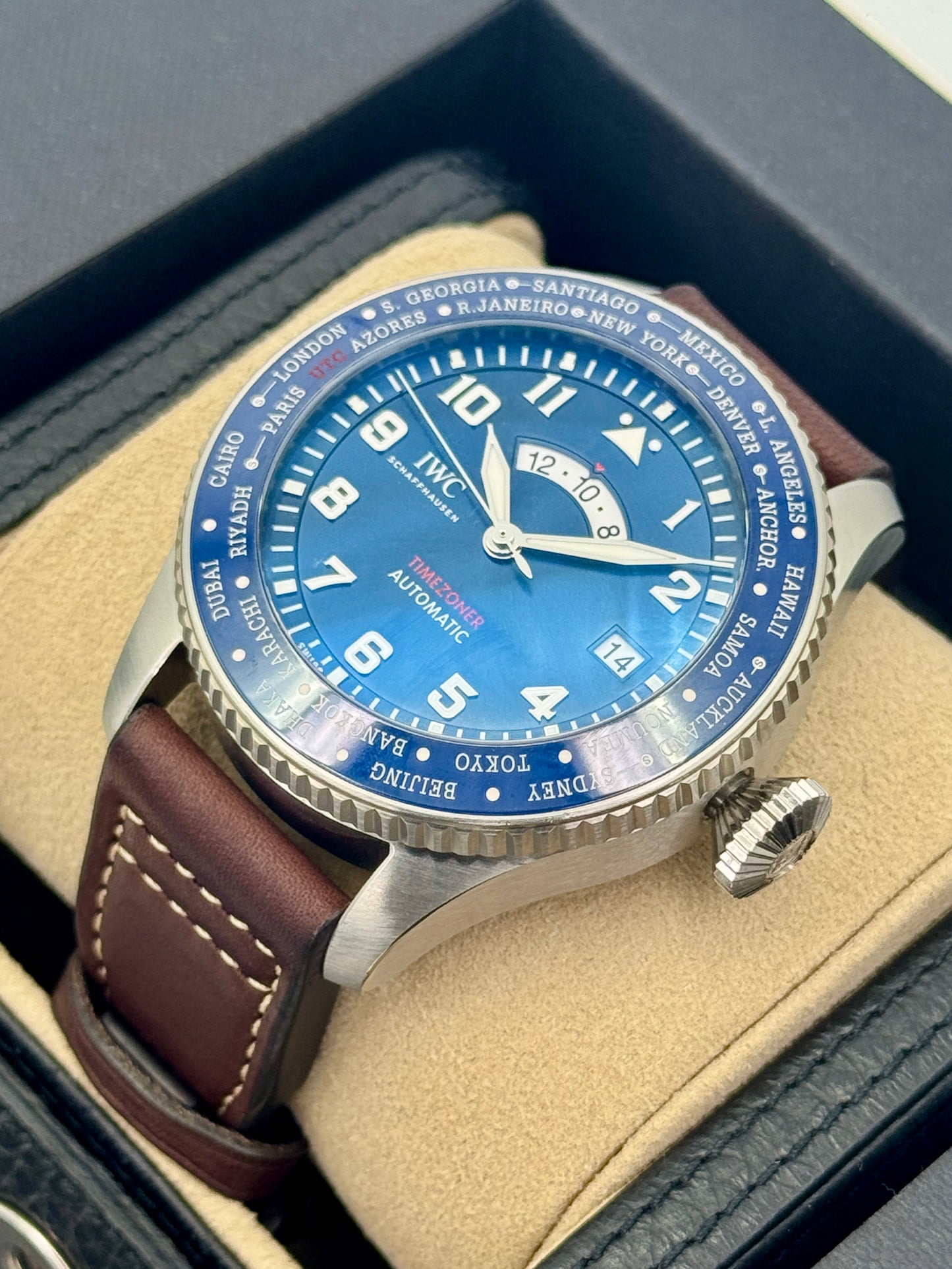 2023 IWC Pilot Timezoner Le Petit Prince 46mm IW395503 Stainless Steel Blue Dial