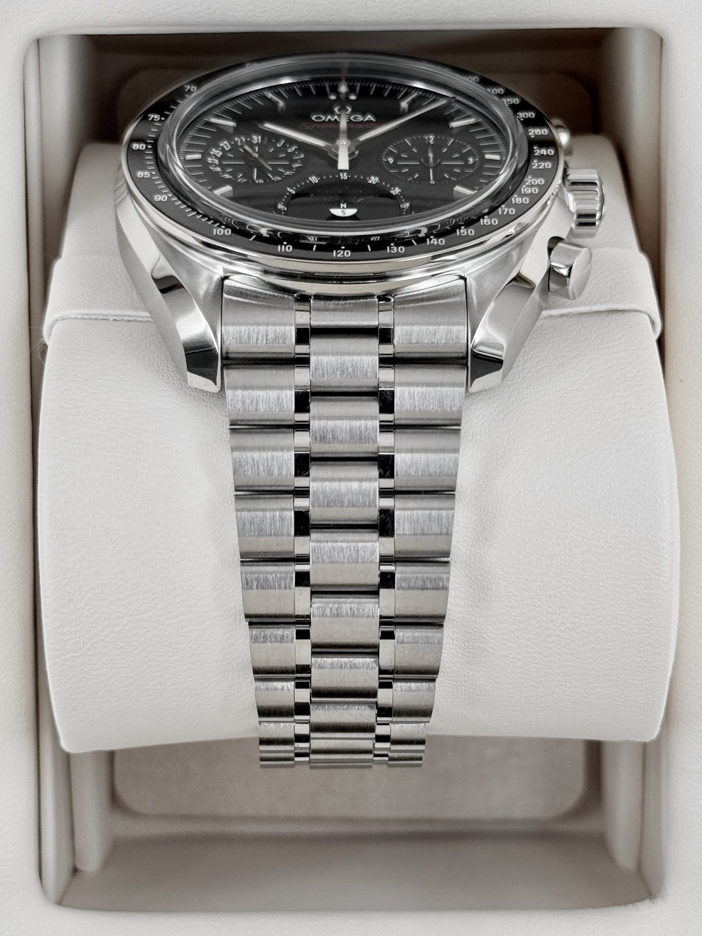 NEW 2026 Omega Speedmaster Moonphase 43mm 304.30.43.52.01.001 Meteorite Dial