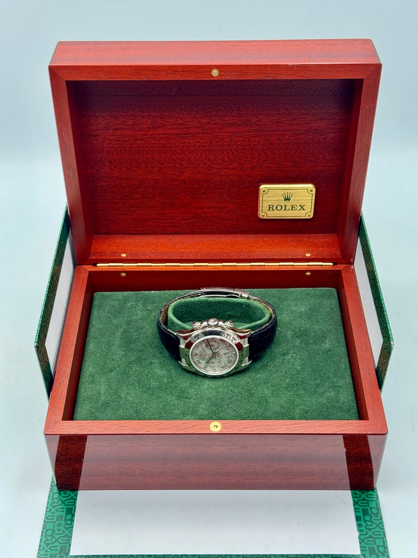 2003 Rolex Daytona 40mm 116519 White Gold Meteorite Dial