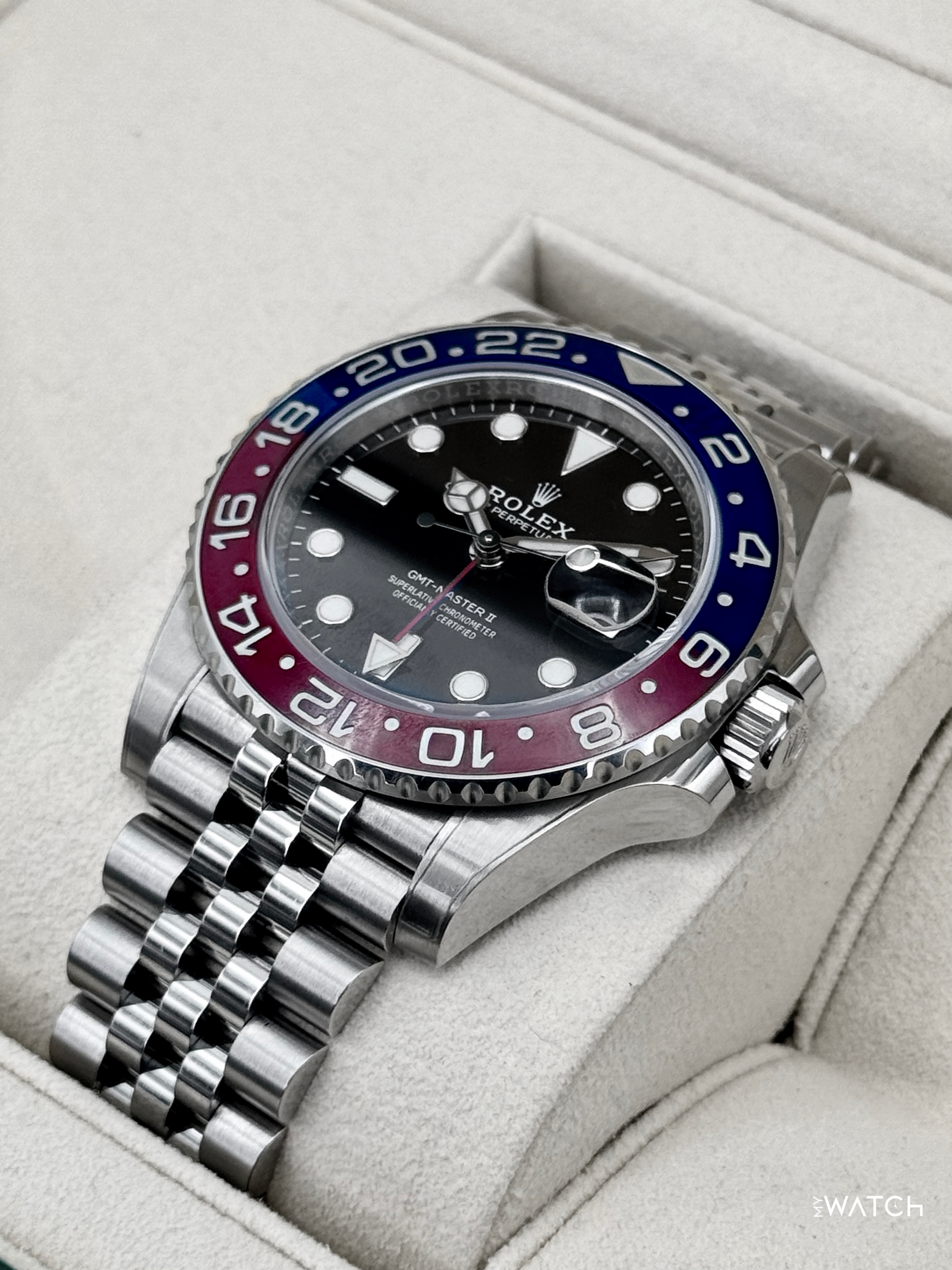 2020 Rolex GMT-Master II "Pepsi" 40mm 126710BLRO Jubilee (STICKERED) - MyWatchLLC
