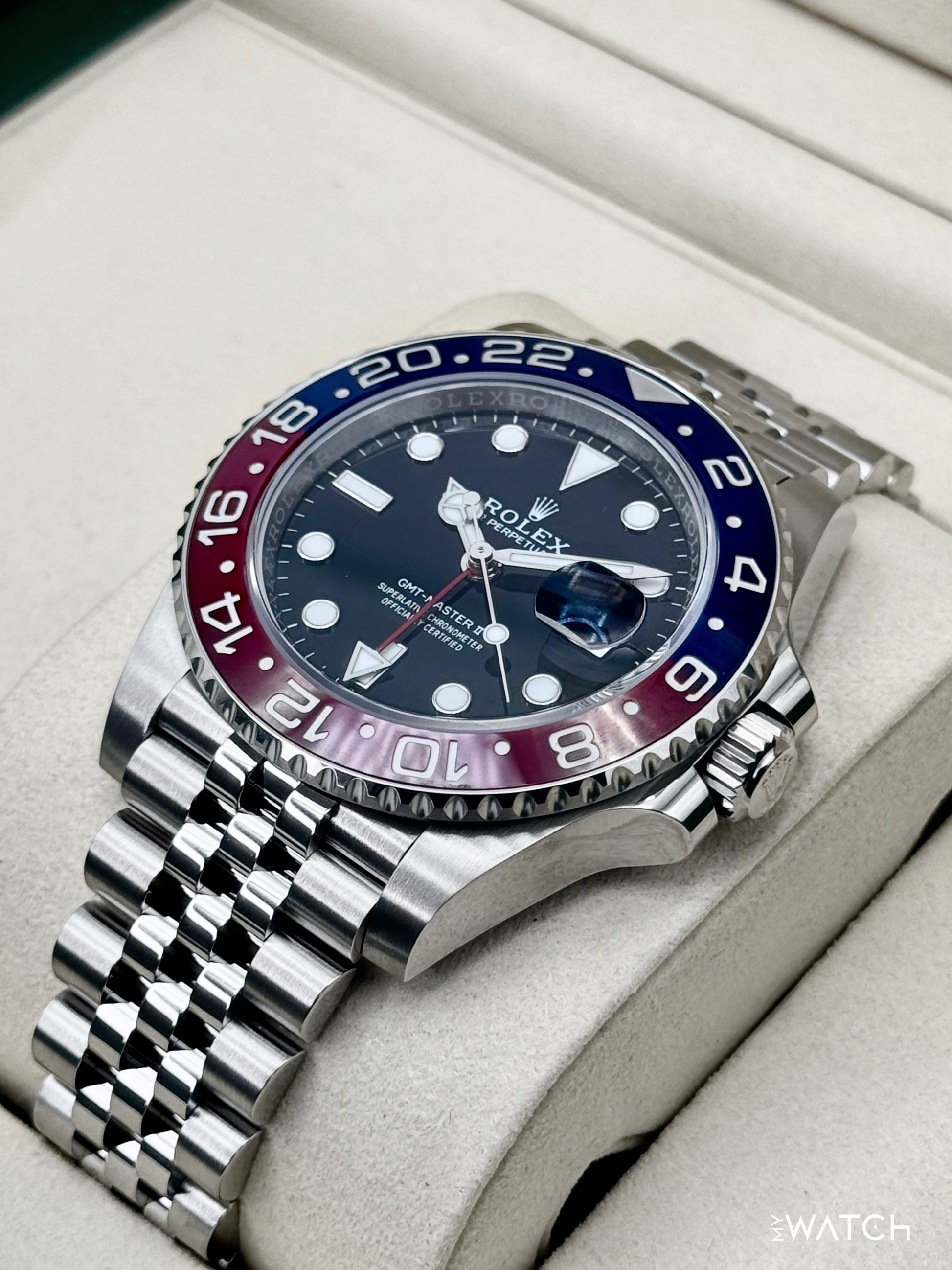 NEW 2025 Rolex GMT-Master II "Pepsi" 40mm 126710BLRO Jubilee - MyWatchLLC