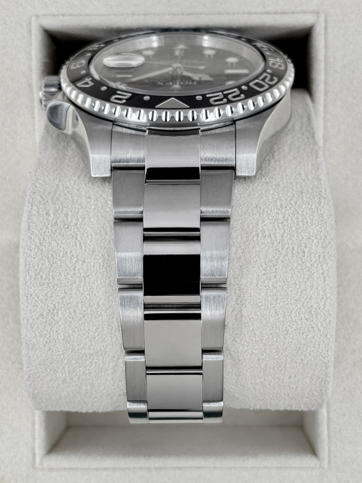 2016 est. Rolex GMT-Master II 40mm 116710LN Stainless Steel Black Dial