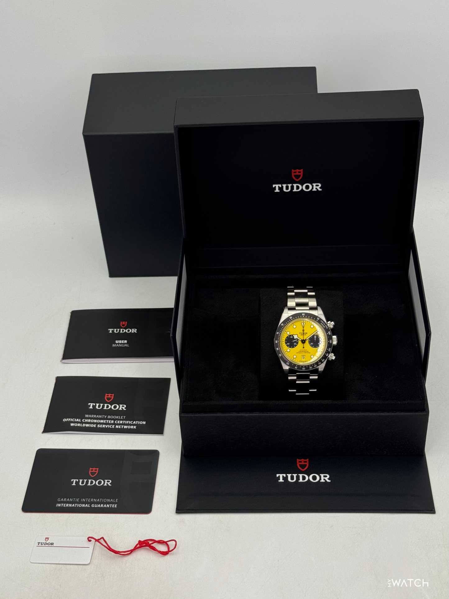 NEW 2026 Tudor Black Bay Chrono 39mm 79310N Stainless Steel Yellow Dial