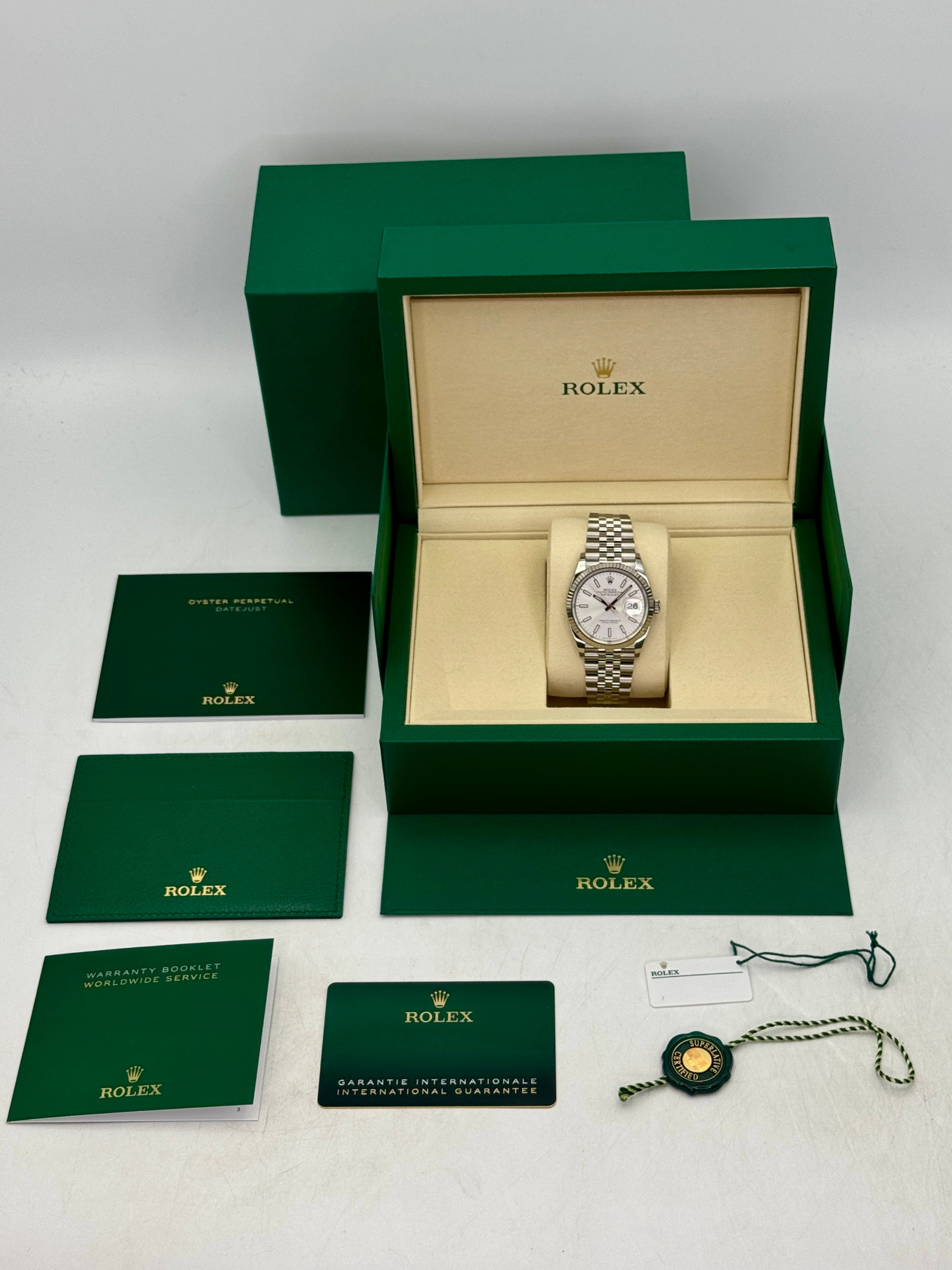 NEW 2026 Rolex Datejust 36mm 126234 Stainless Steel Jubilee Silver Dia