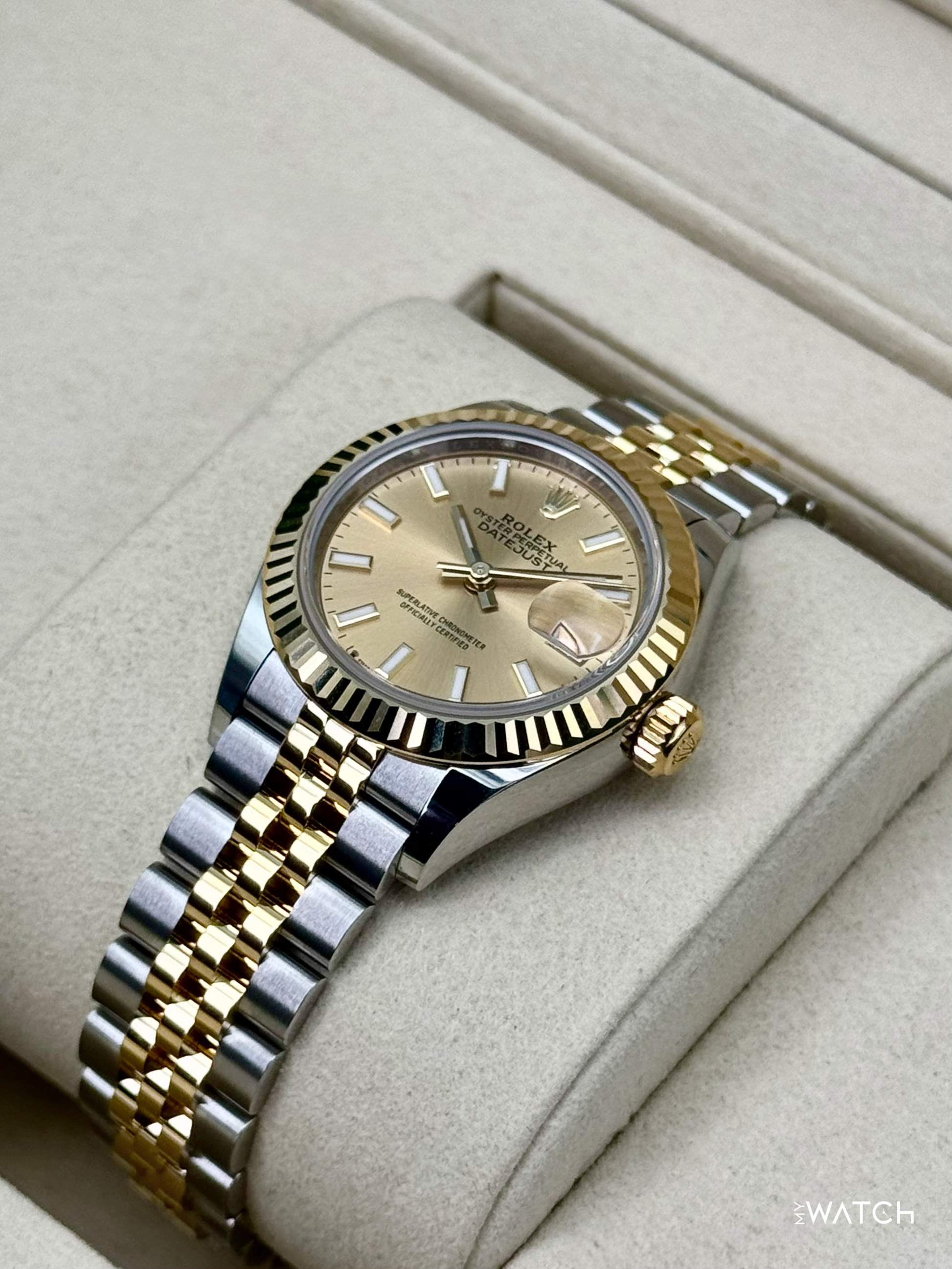 NEW 2026 Rolex Lady Datejust 28mm 279173 Jubilee Champagne Dial - MyWatchLLC