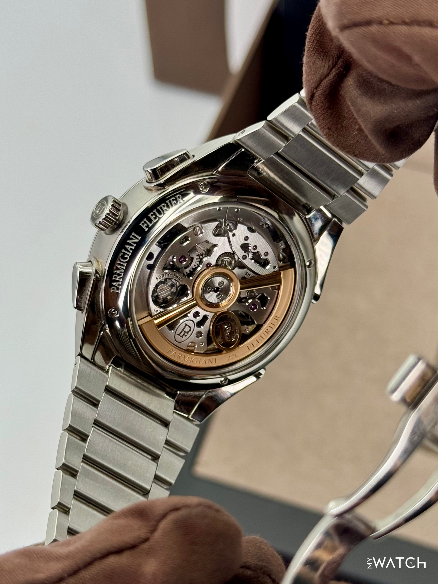 2025 Parmigiani Fleurier Tonda Pf Chronograph 42mm PFC915 Stainless Steel Blue Dial - MyWatchLLC