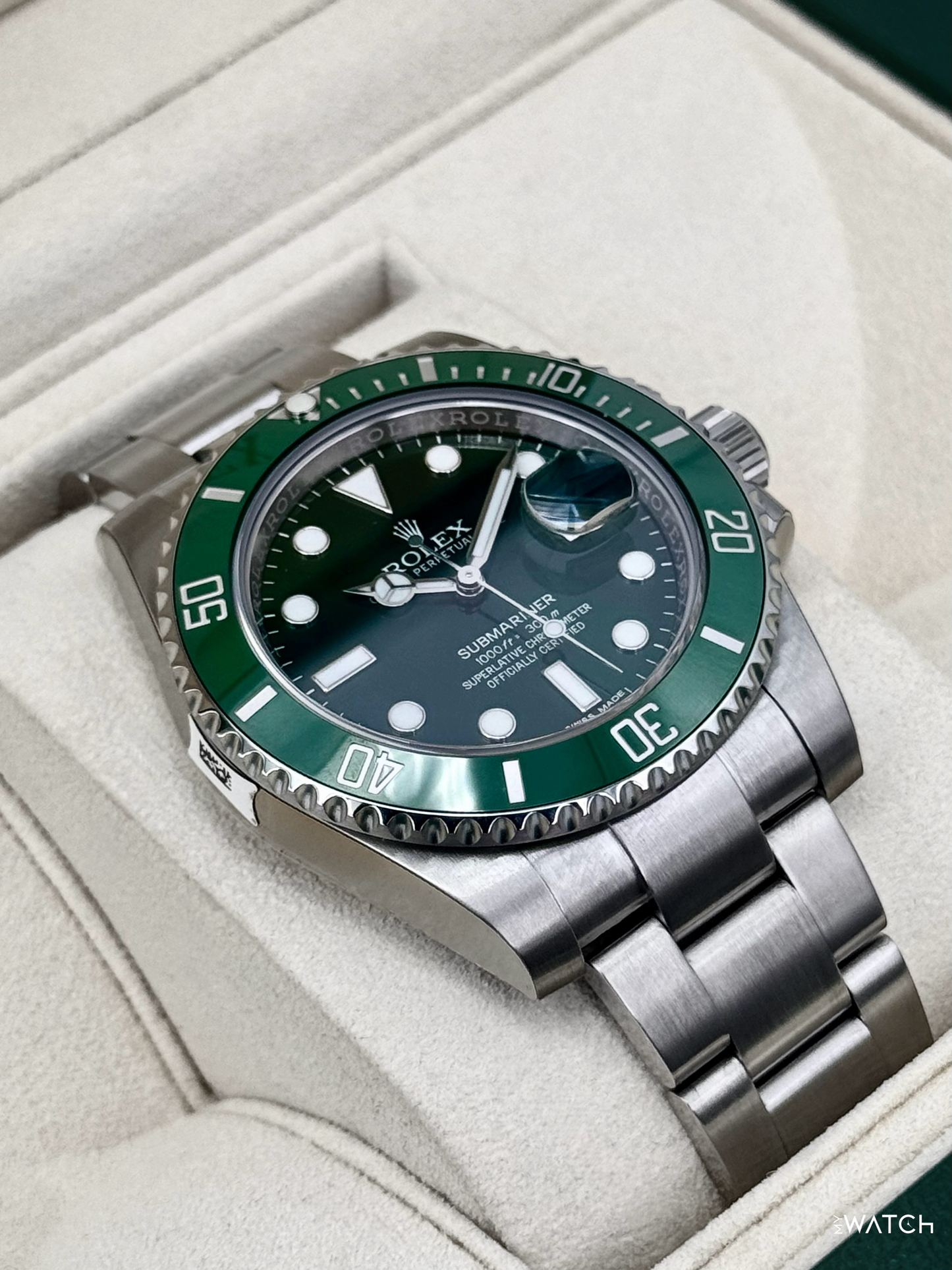 2016 Rolex Submariner “Hulk” 40mm 116610LV Green Dial (STICKERED) - MyWatchLLC