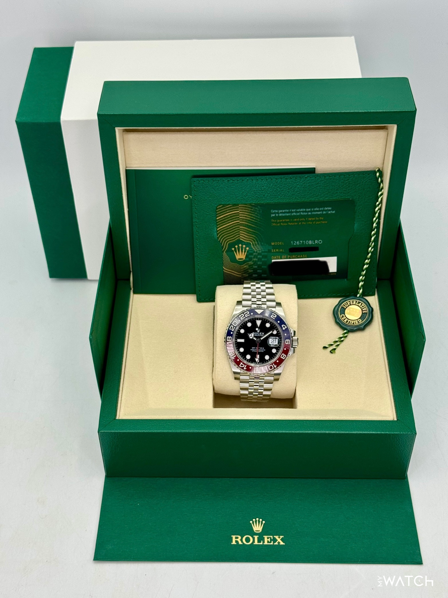 NEW 2025 Rolex GMT-Master II "Pepsi" 40mm 126710BLRO Jubilee - MyWatchLLC