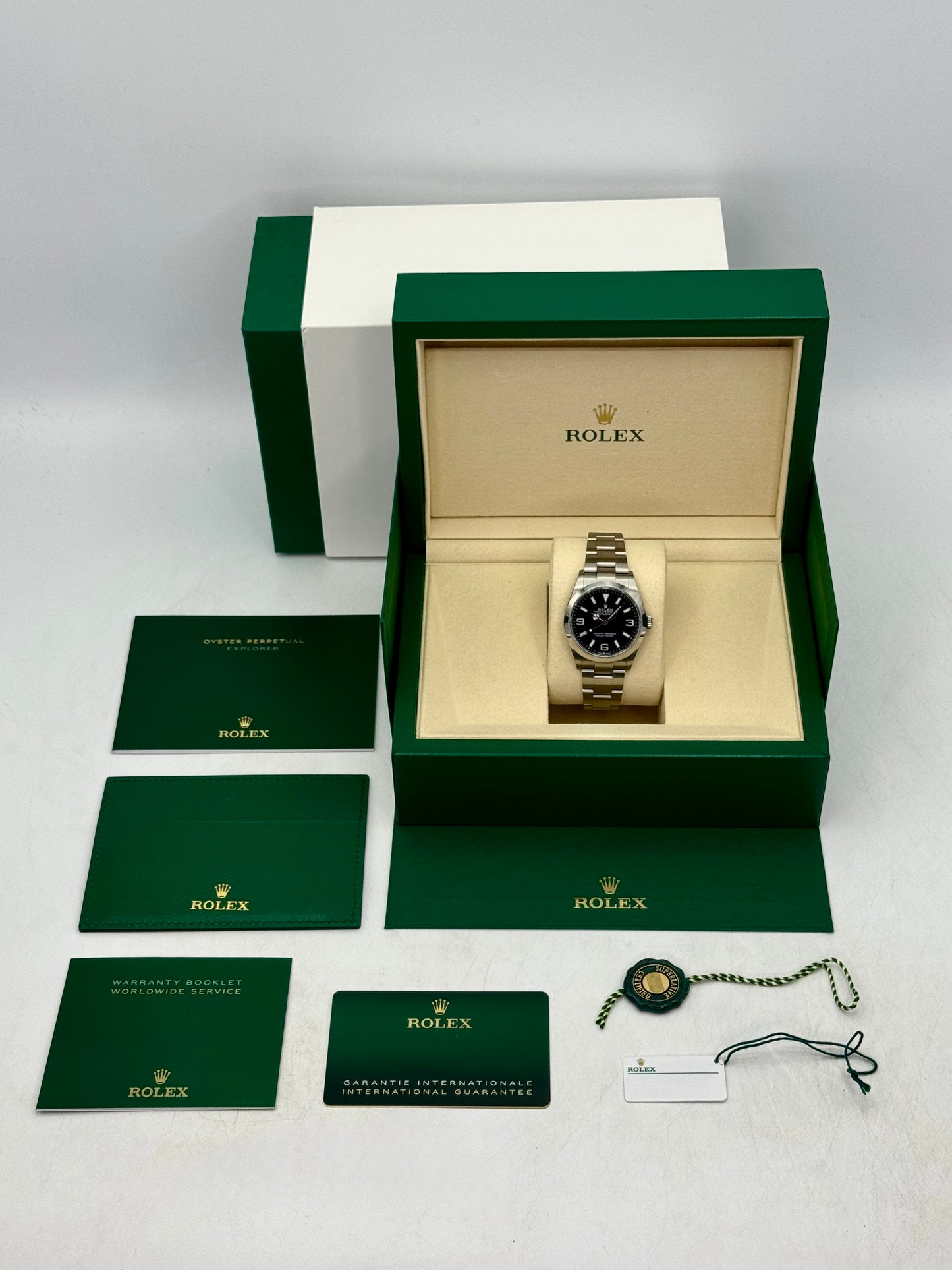 2025 Rolex Explorer 36mm 124270 Stainless Steel Black Dial