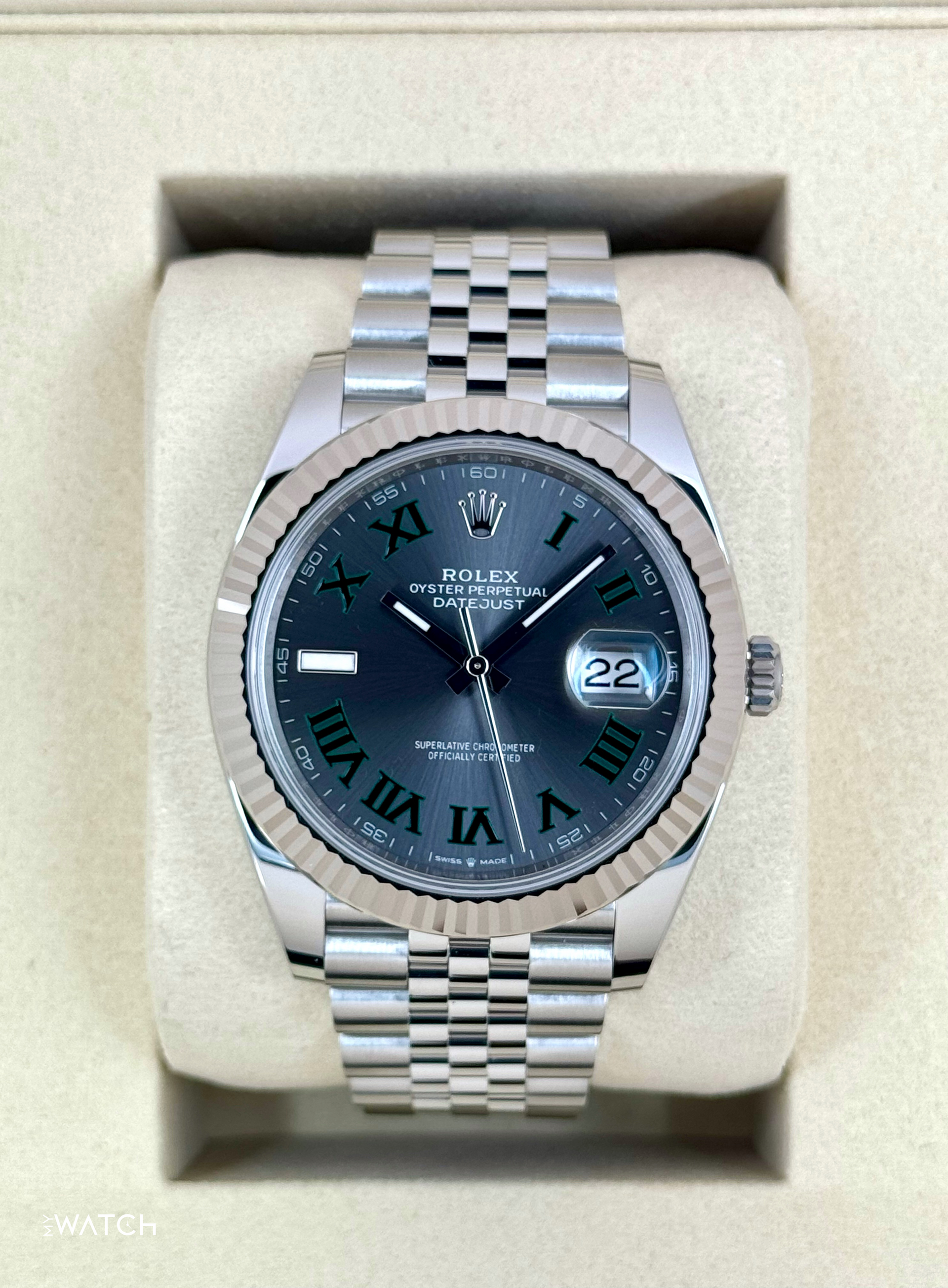 NEW 2025 Rolex Datejust 41mm 126334 Jubilee Wimbledon Dial