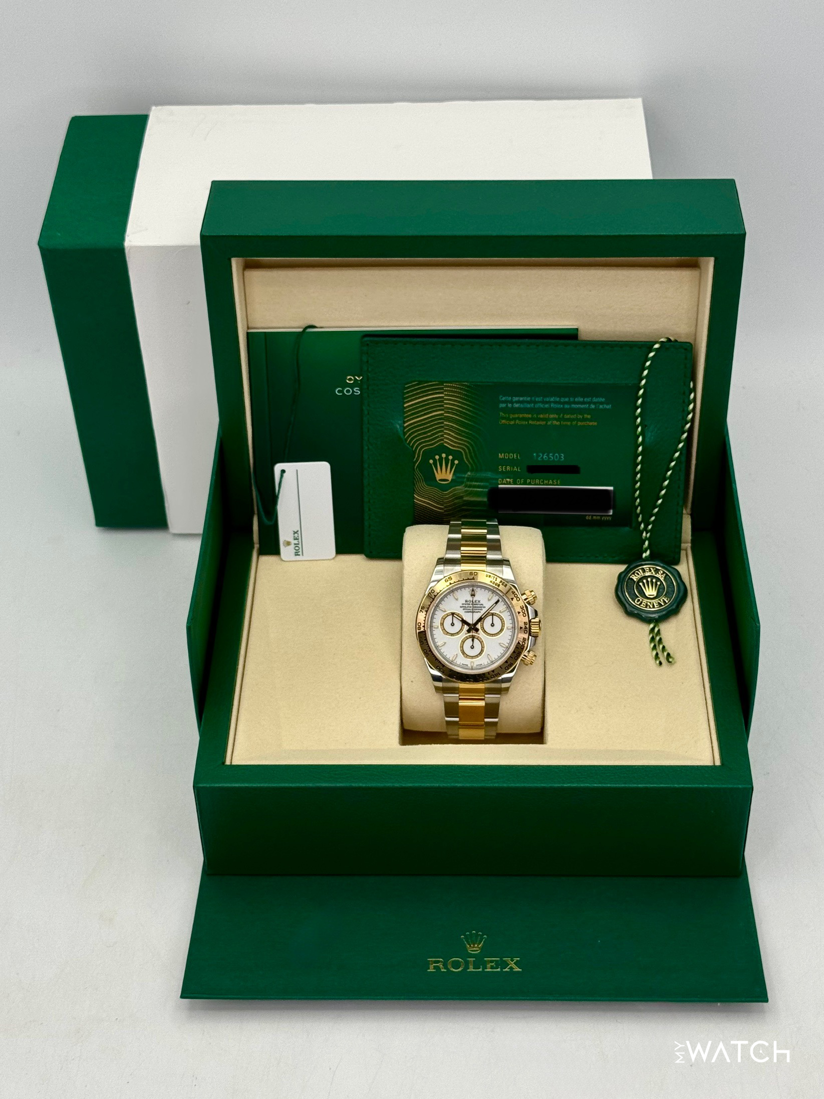 2025 Rolex Daytona 40mm 126503 Two-Tone White Dial - MyWatchLLC