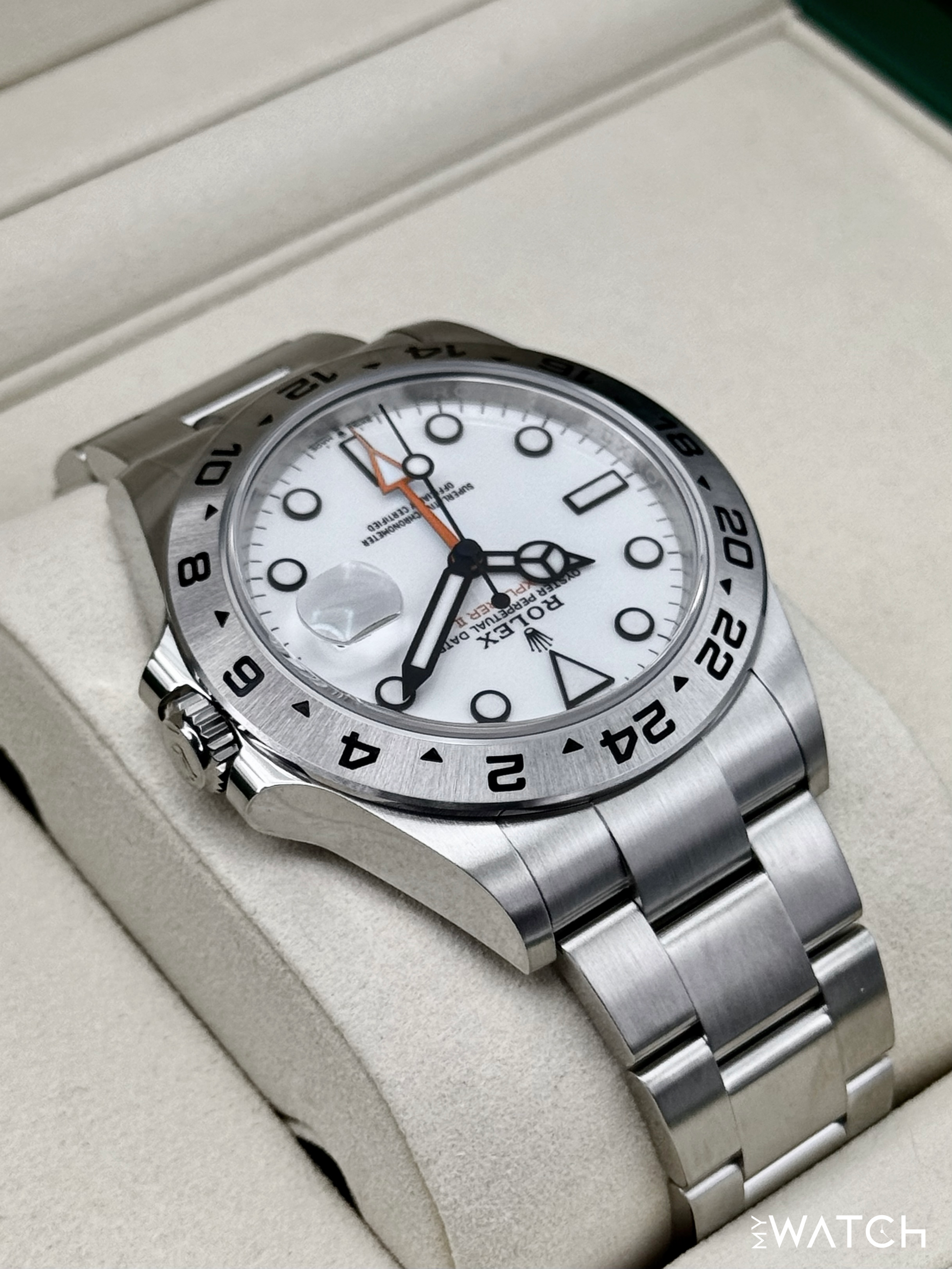 NEW 2026 Rolex Explorer II 42mm 226570 Polar White Dial (STICKERED) - MyWatchLLC