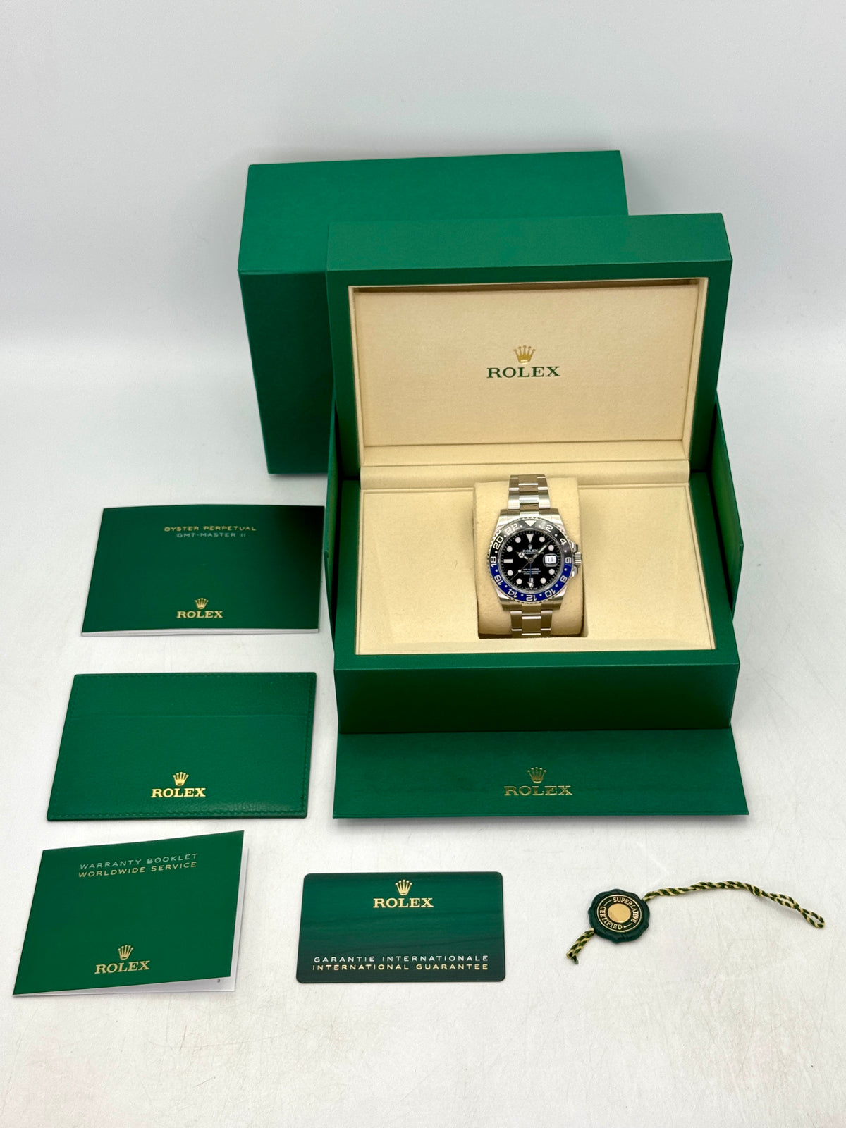 NEW 2026 Rolex GMT-Master II Batman 40mm 126710BLNR Oyster (NEW STYLE CARD)