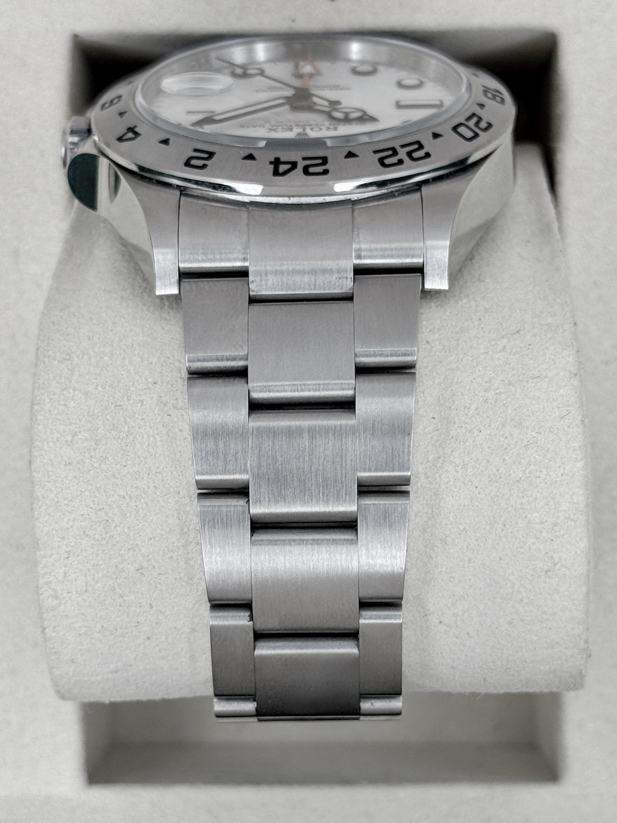 2025 Rolex Explorer II 42mm 226570 Stainless Steel Polar White Dial