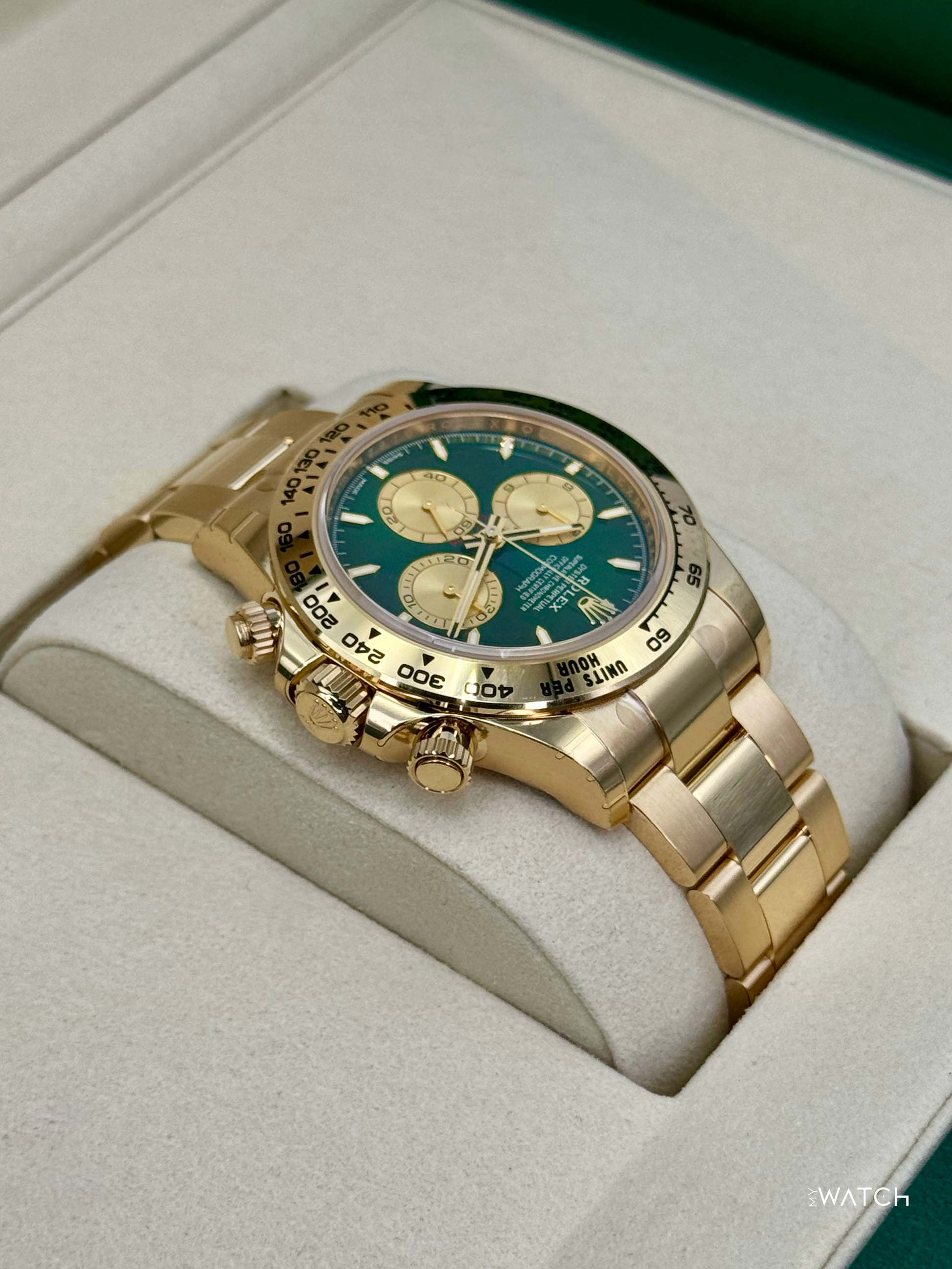NEW 2025 Rolex Daytona "John Mayer" 40mm 126508 Yellow Gold Green Dial (STICKERED) - MyWatchLLC