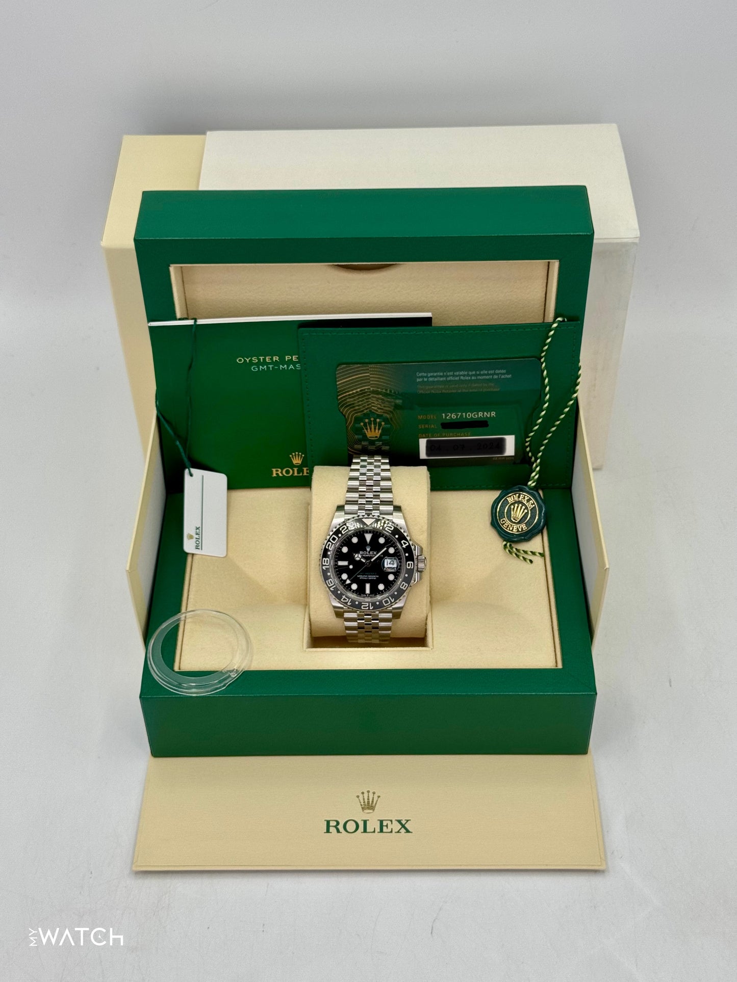NEW 2024 Rolex GMT-Master II "Bruce Wayne" 40mm 126710GRNR Jubilee (STICKERED)