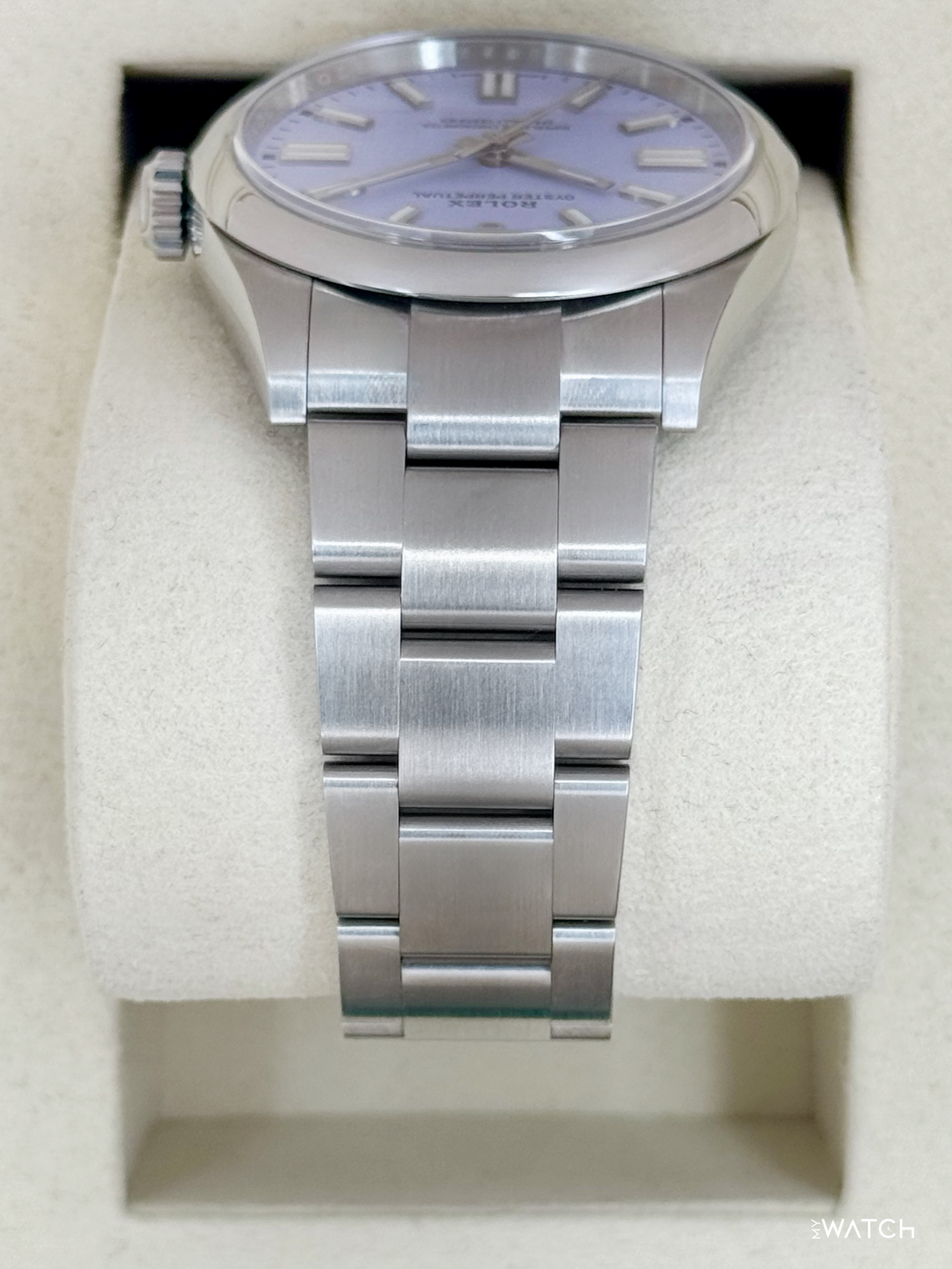 2026 Rolex Oyster Perpetual 41mm 134300 Lavender Dial - MyWatchLLC